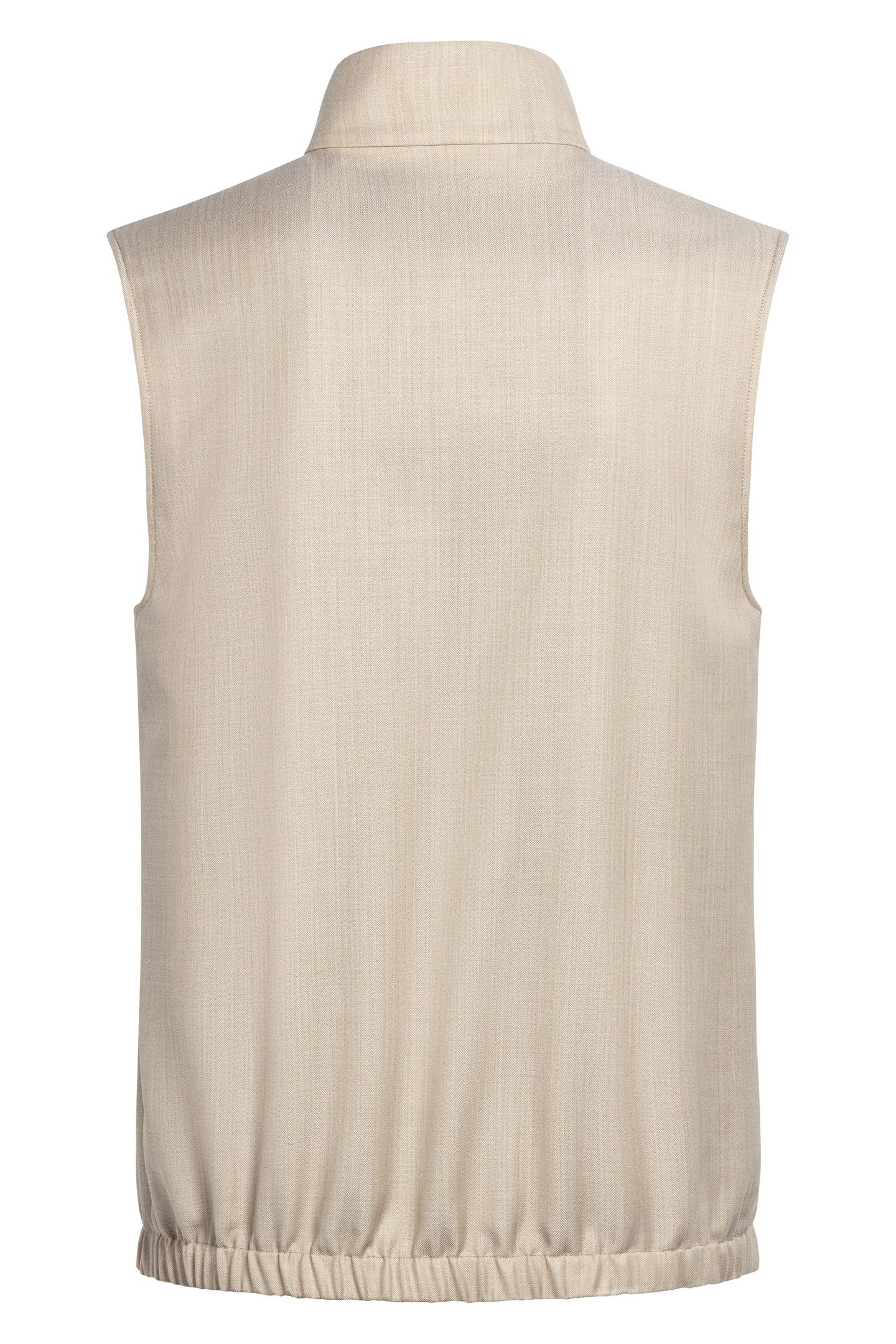 ZIP VEST-SAND-WOOL MOHAIR SAND 5