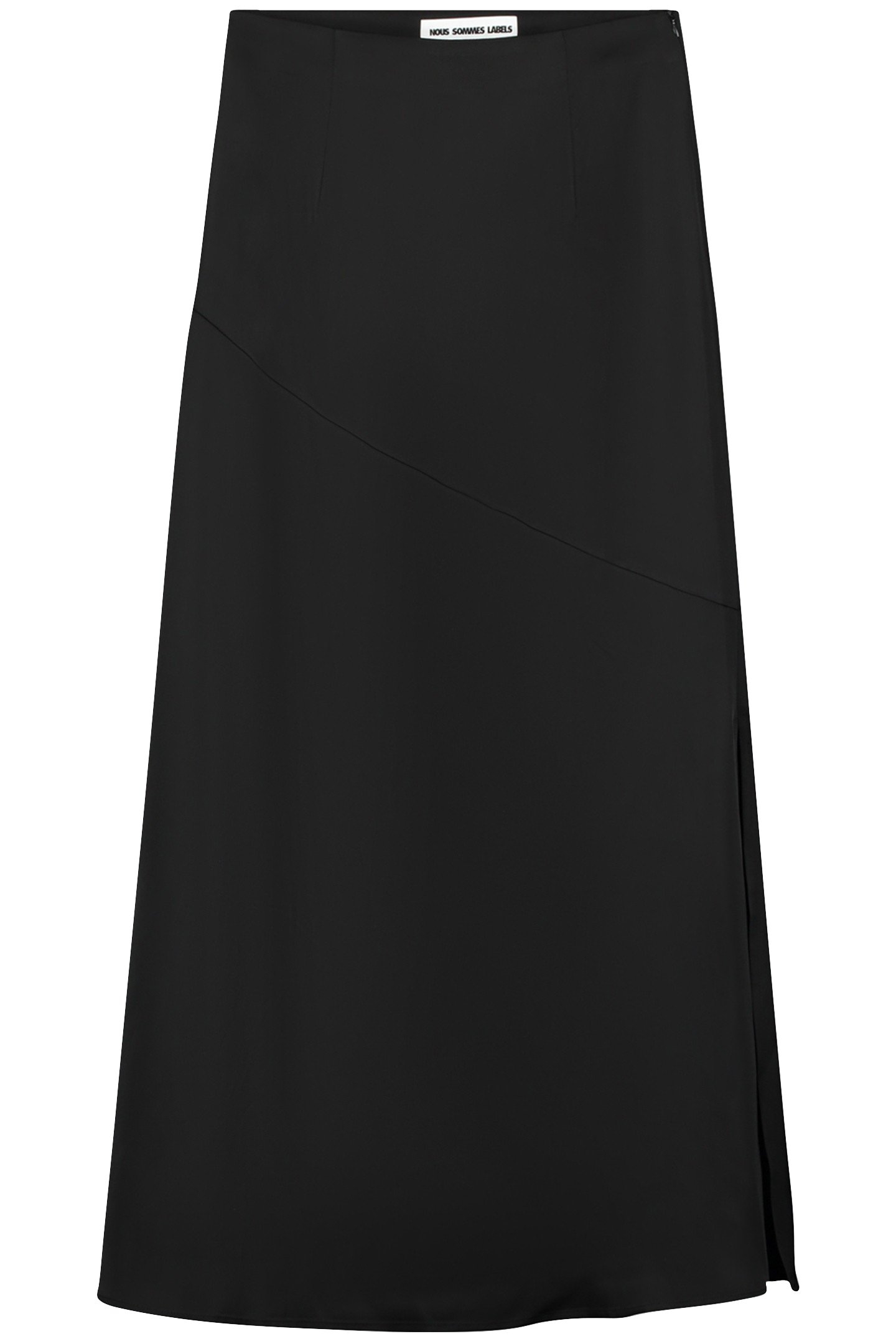 NOUS SOMMES LABELS – STELLIE SATIN SKIRT BLACK 1