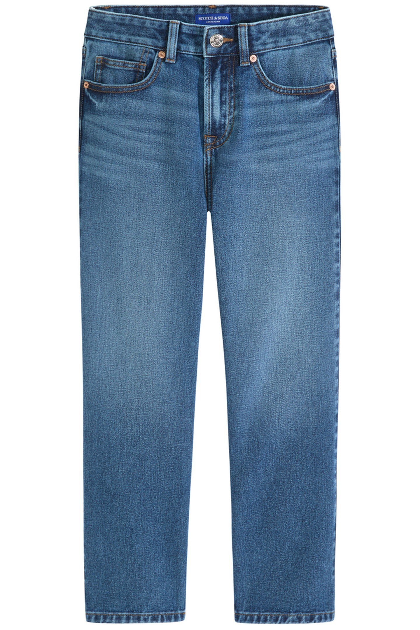 BOYS MEDIUM 5PKT STRAIGHT FIT JEAN INDIGO FORCE 4