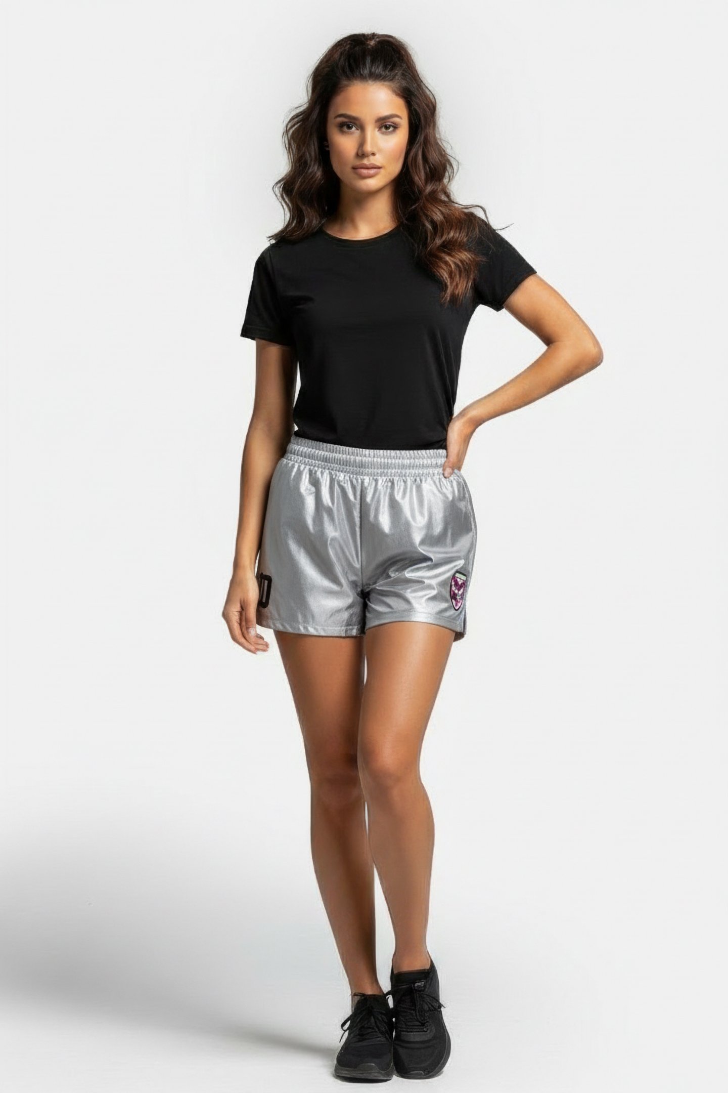 SAAR FOOTBALL SHORTS SILVER 1