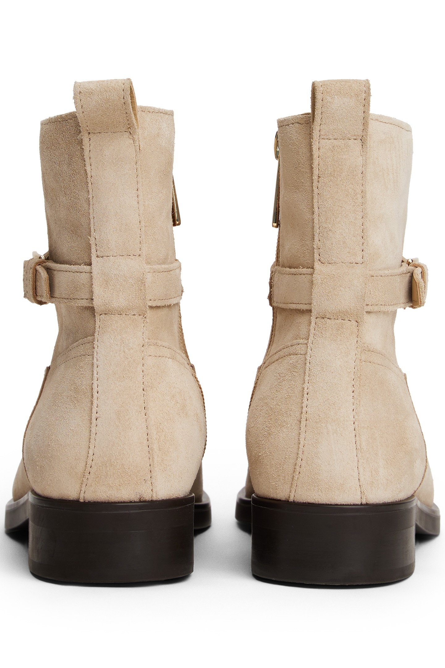 BUCKLE RIDING SUEDE BOOTS HORSERADISH 3