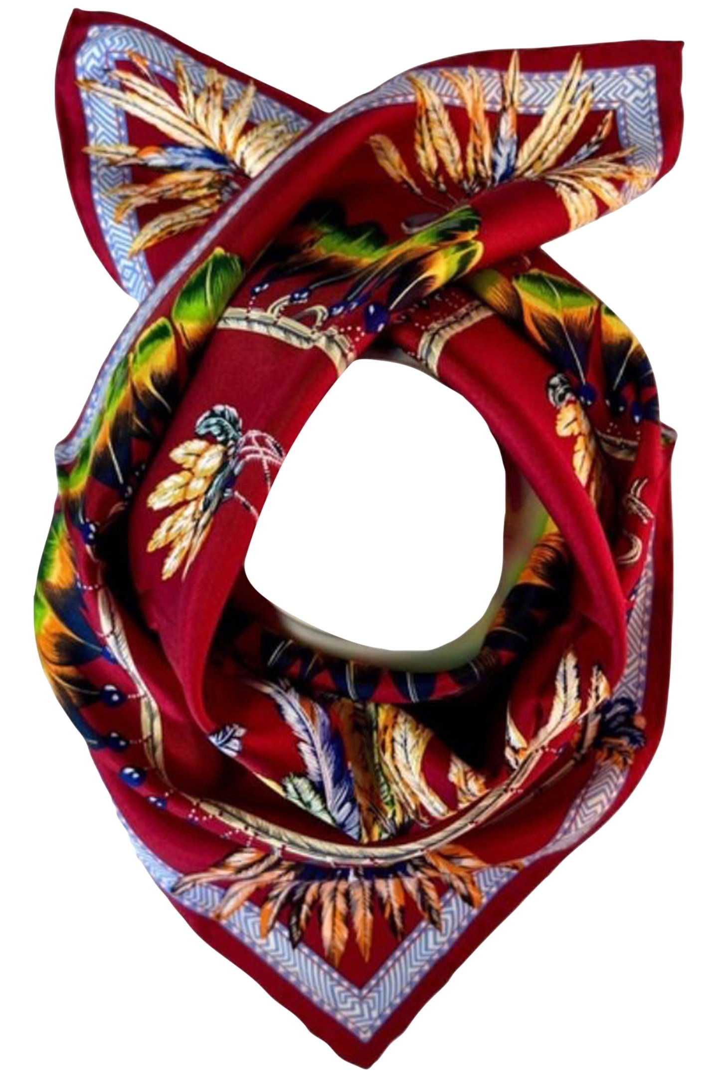 SCARF BURANO SMALL 490 BURGUNDY 1