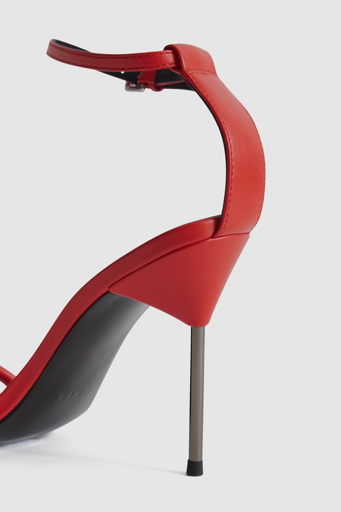 STRAPPY PIN HEEL SANDAL ORANGE 6