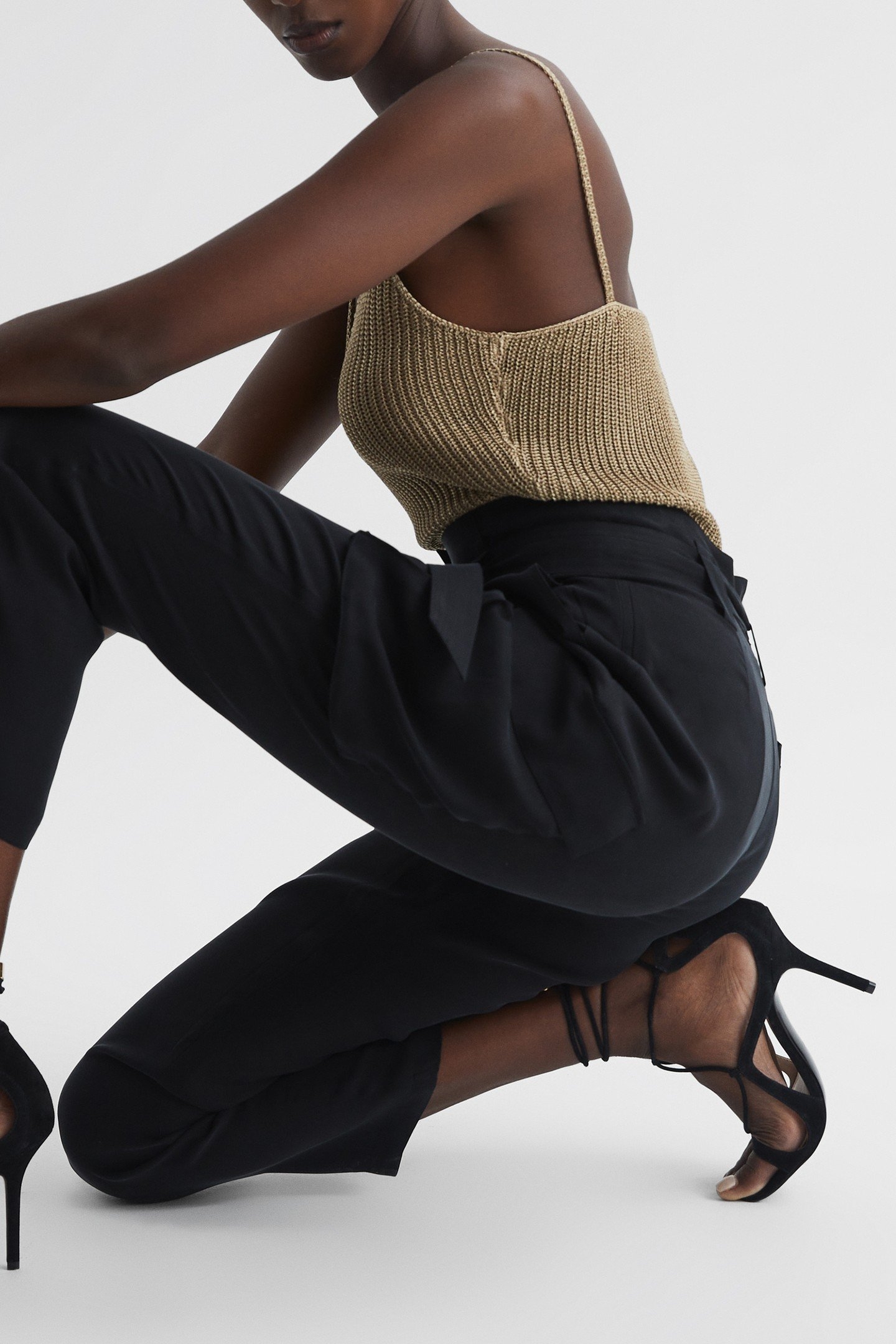 STRAPPY SANDAL BLACK 1