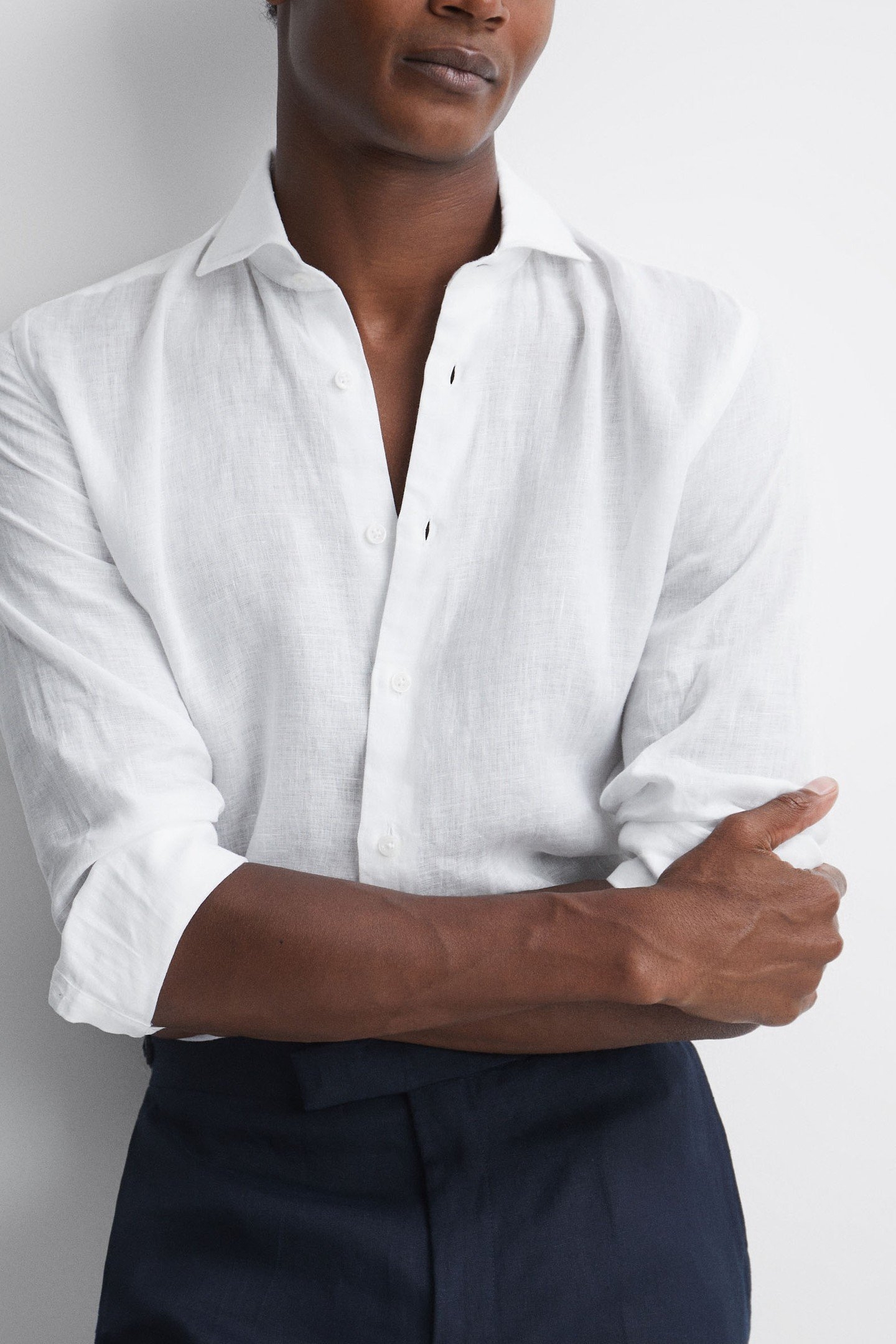 LONGSLEEVE LINEN SHIRT BLACK 2