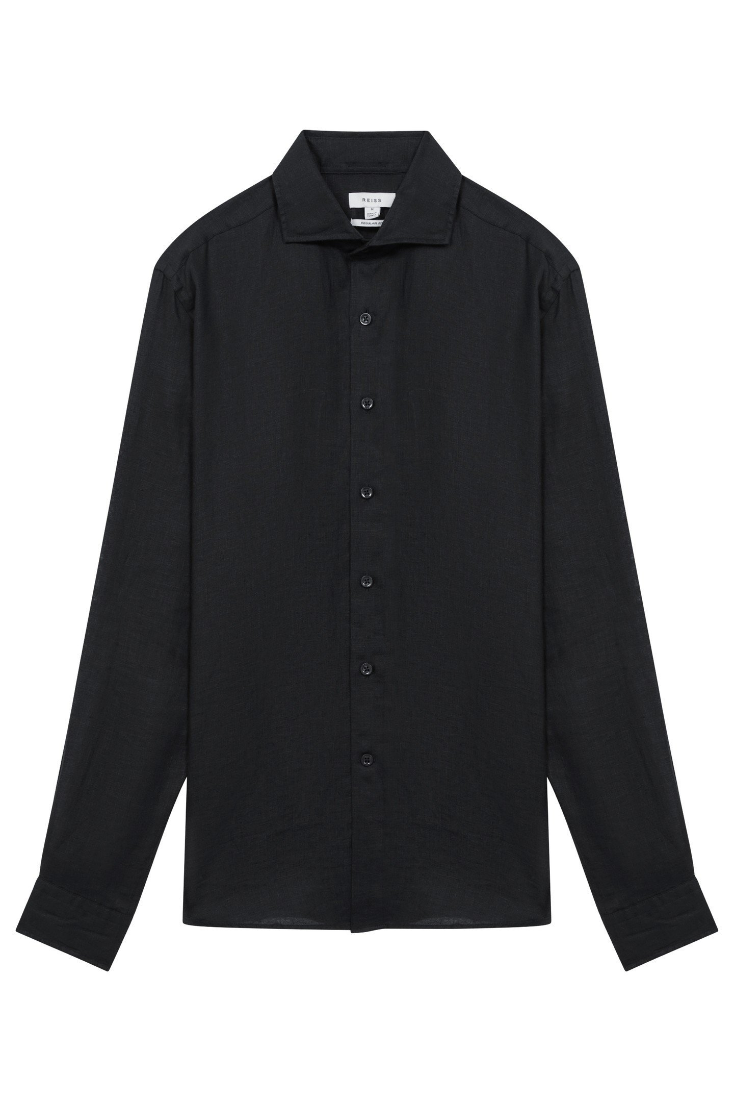 LONGSLEEVE LINEN SHIRT BLACK 6