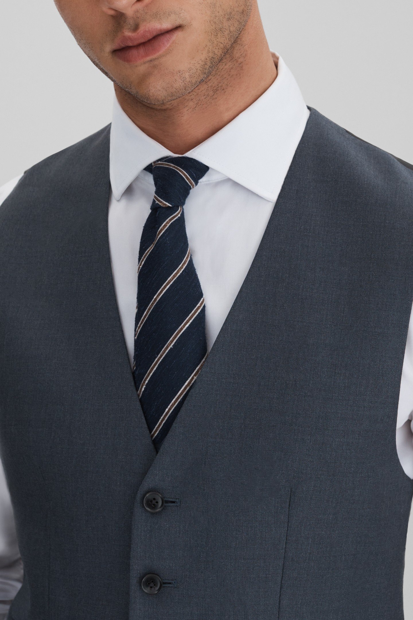 PLAIN WEAVE WAISTCOAT AIRFORCE BLUE 4