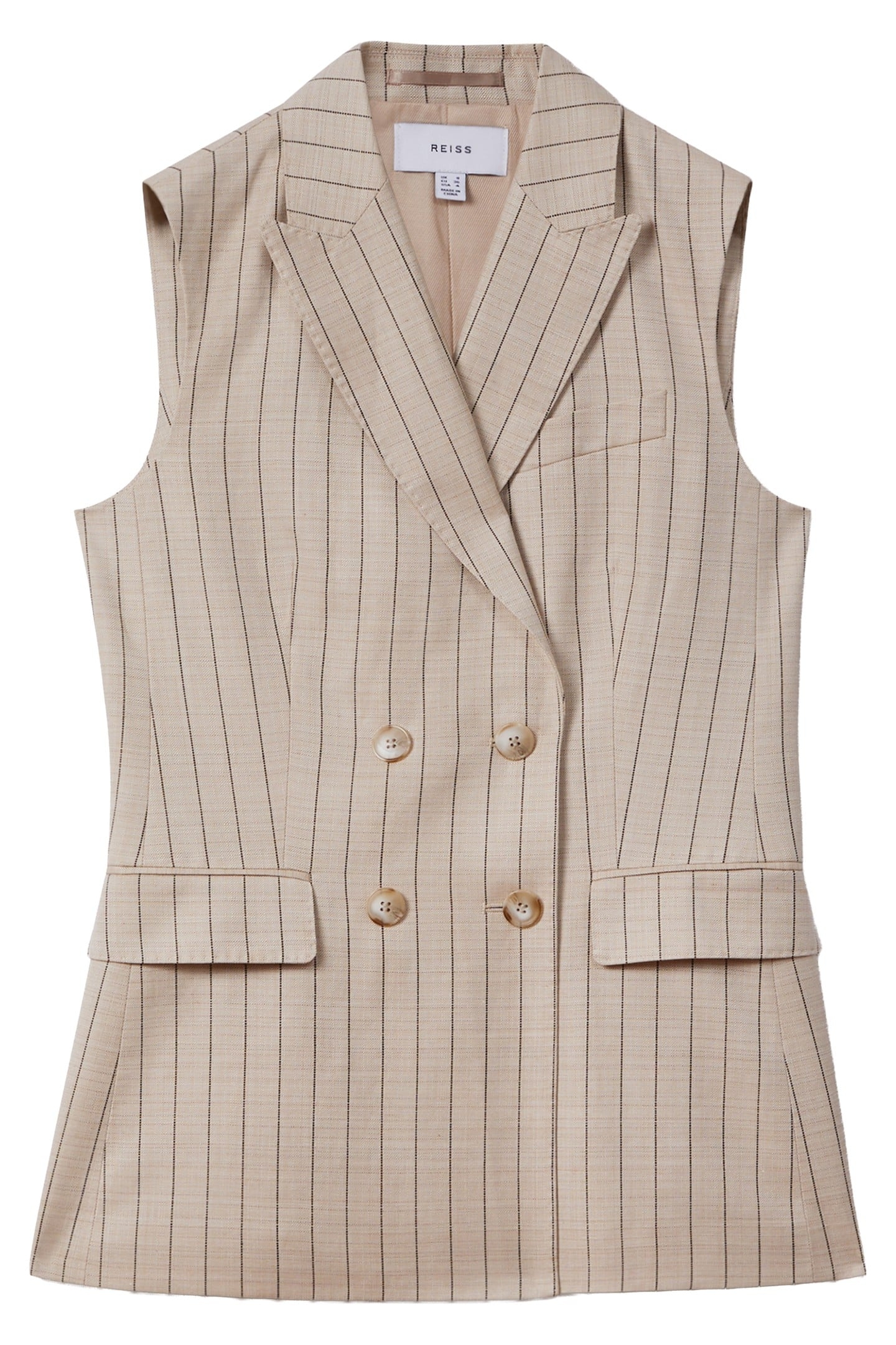 PIN STRIPE WAISTCOAT NEUTRAL 4