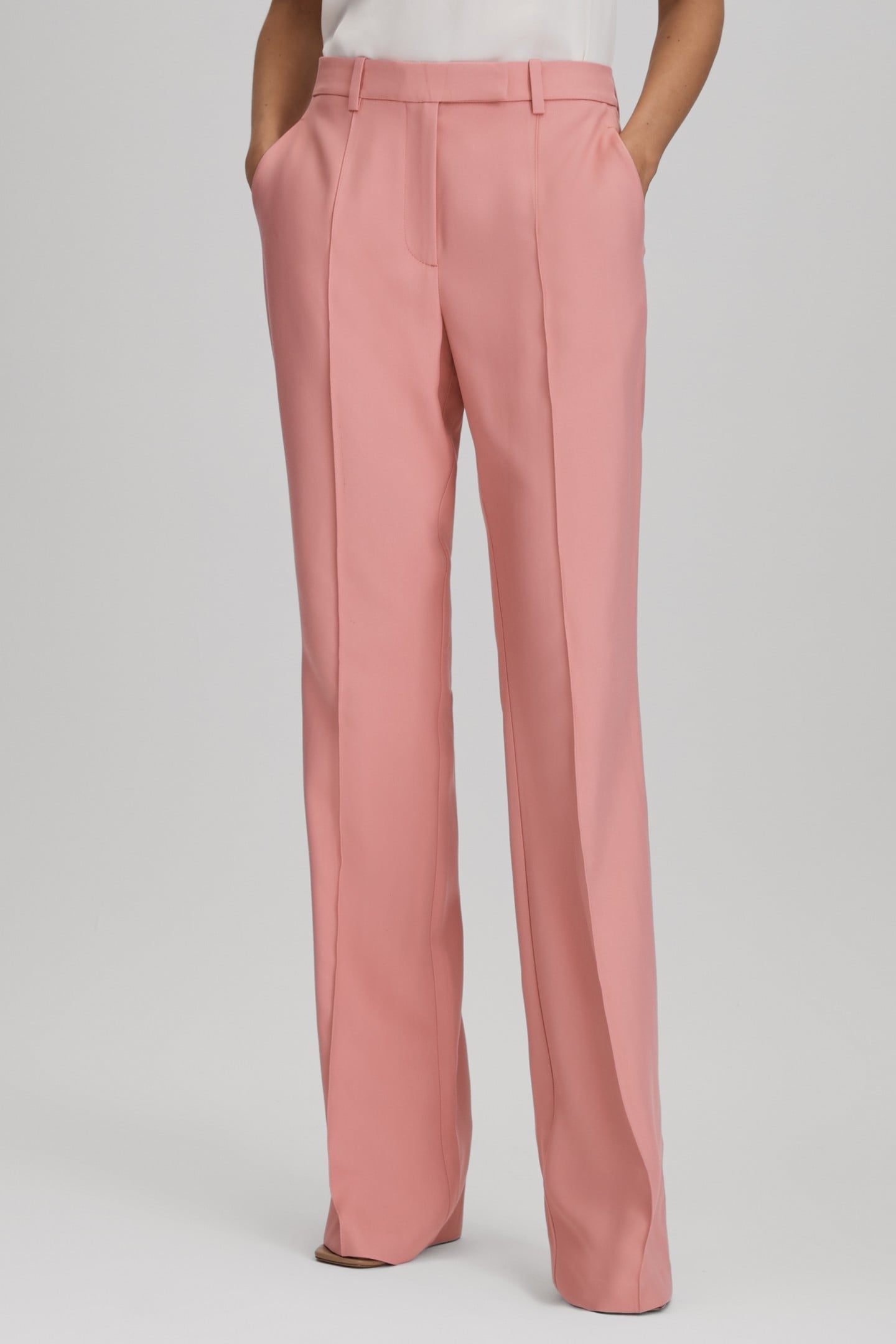 FLARE TROUSER PINK 2