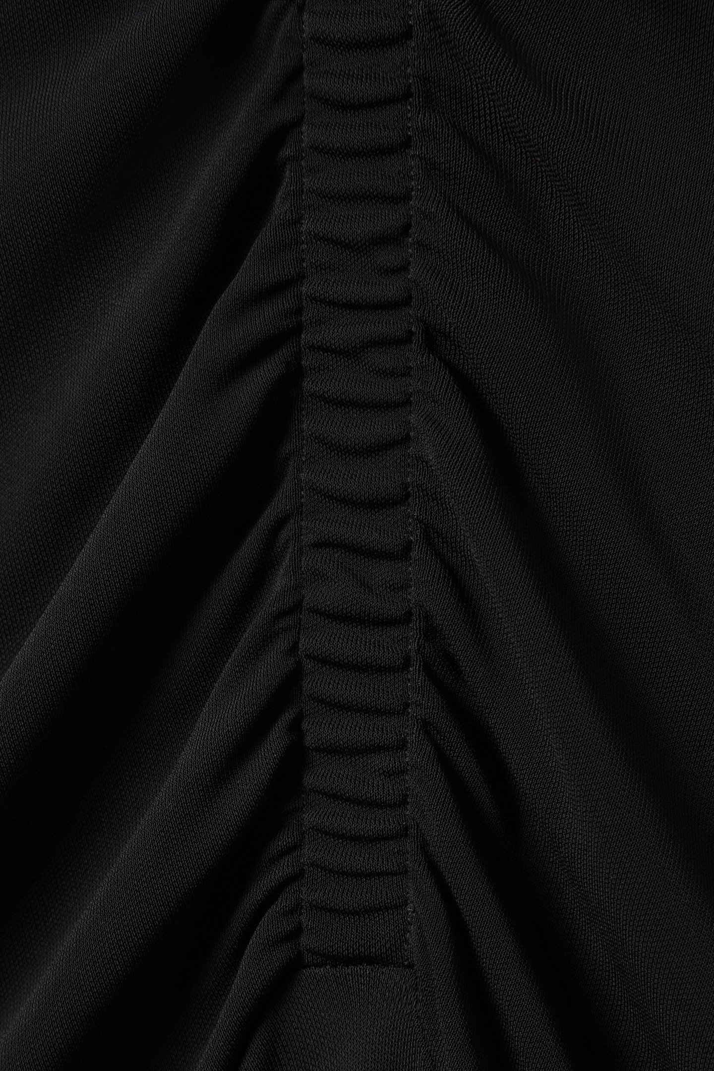 PRINTED TIE JERSEY BODYCON DRESS BLACK 6