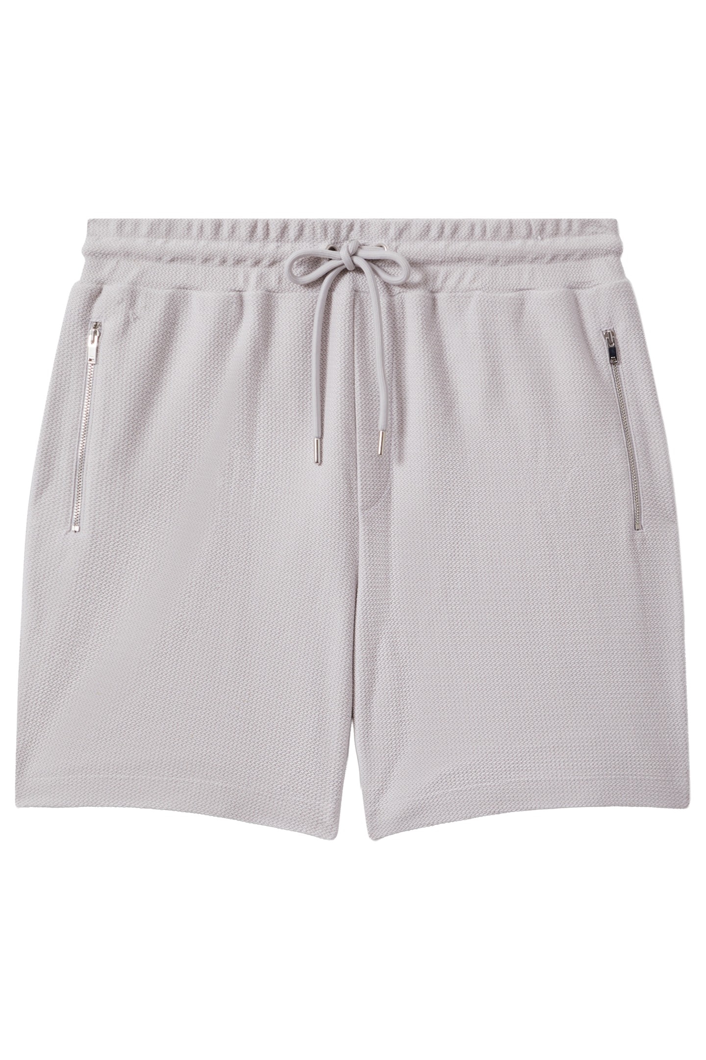 TEXTURED DRAWSTRING SHORT SILVER 4