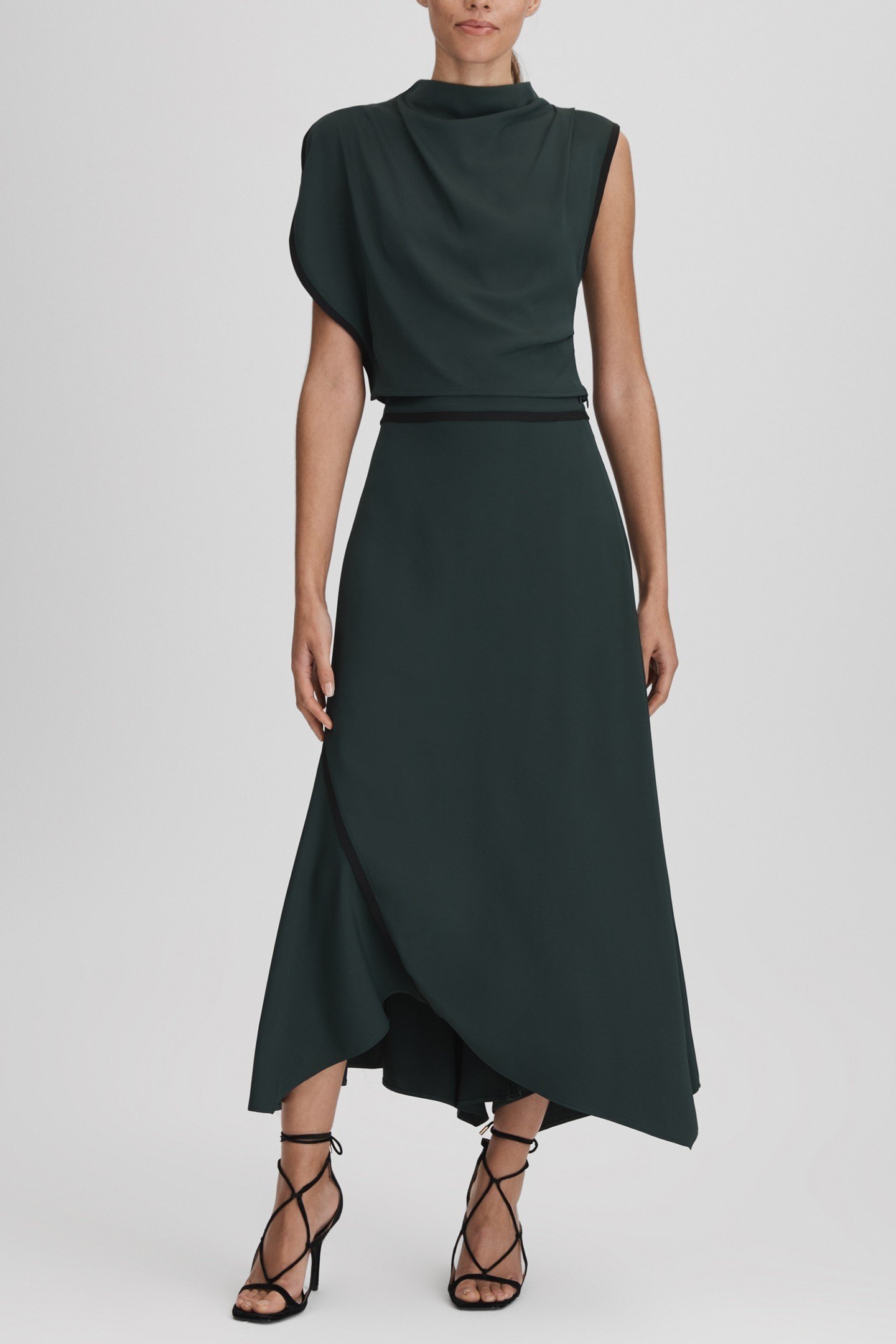 DRAPE DETAIL CROP TOP GREEN 1