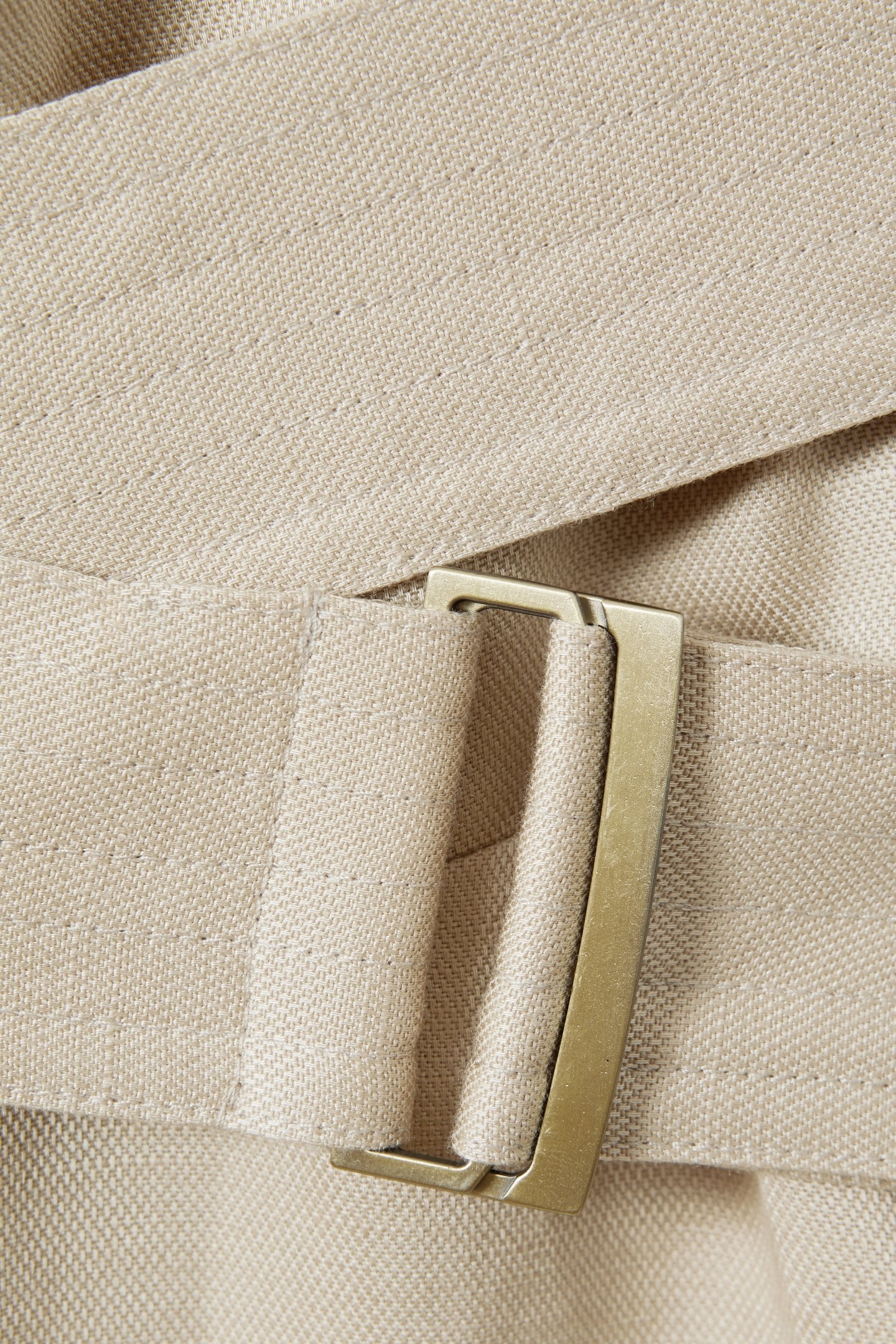 LINEN BELT DETAIL MIDI DRESS NEUTRAL 6