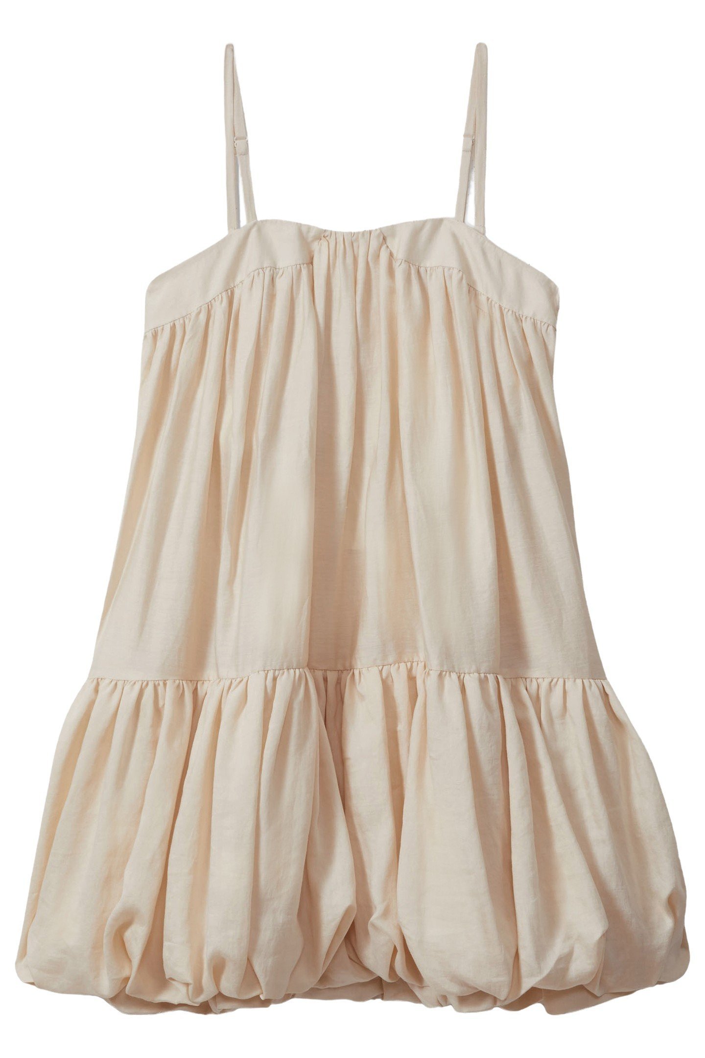 BUBBLE HEM DRESS CREAM 4