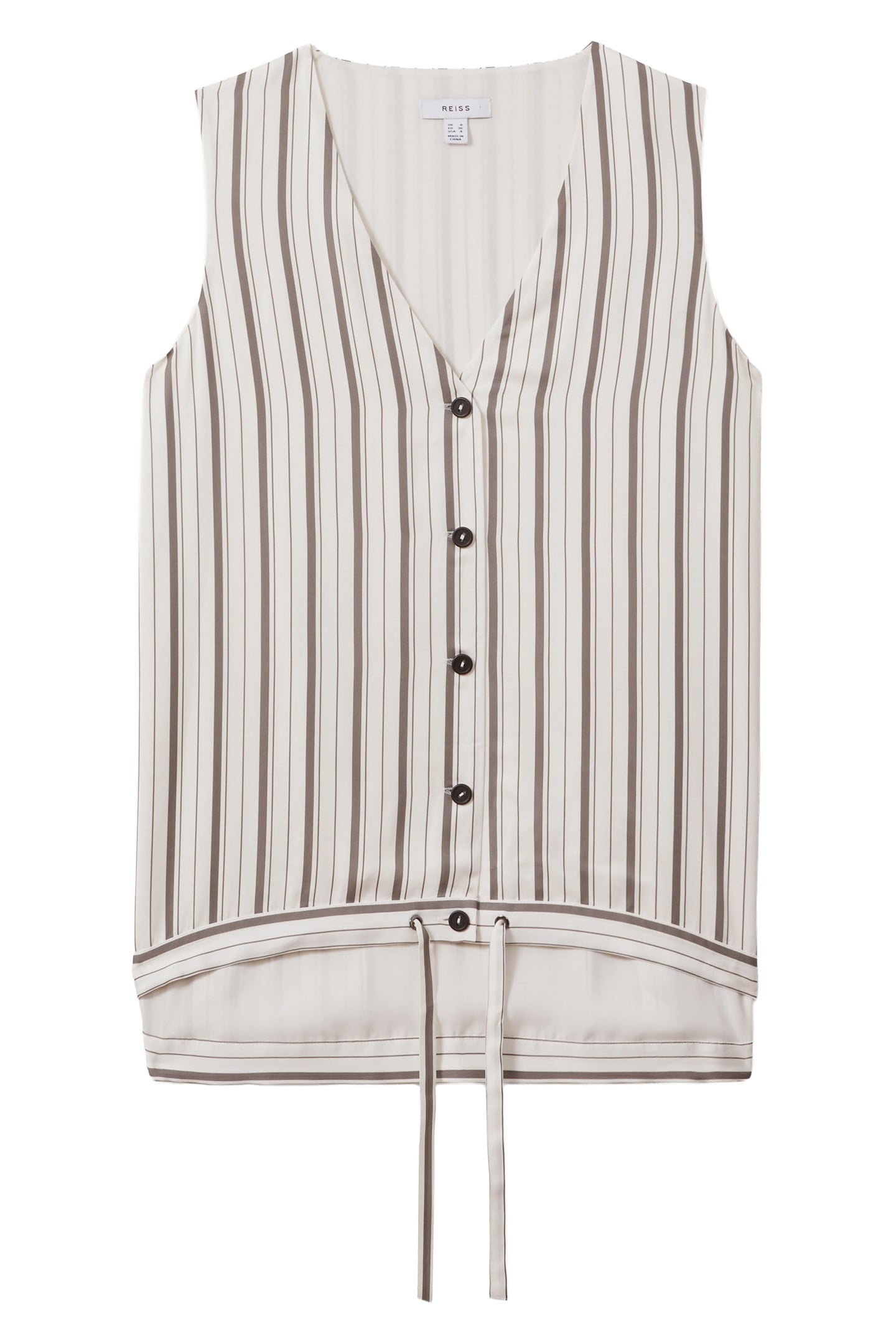 STRIPE WAISTCOAT IVORY/GREY 5