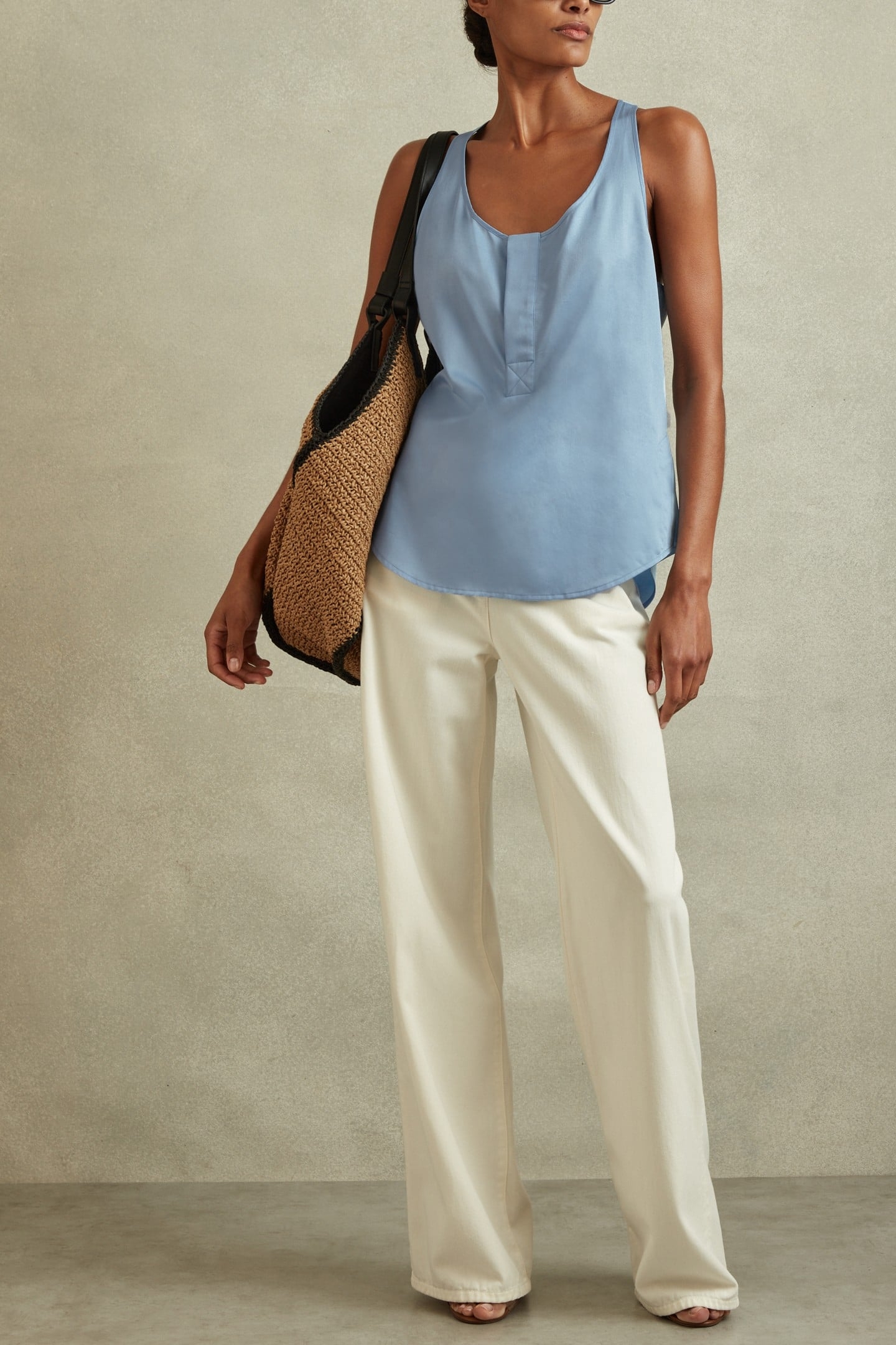 EASY COTTON VEST BLUE 1