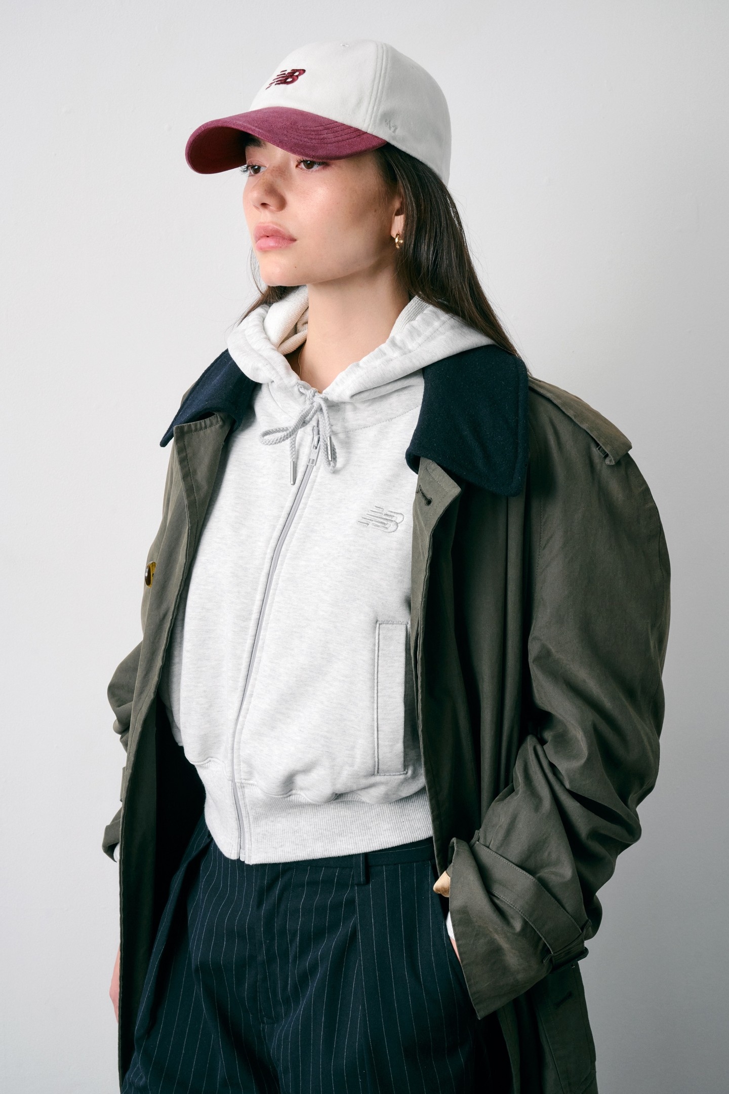 UNISEX '47 CLEAN UP WOOL SUEDE HAT MONARCH BURGUNDY HEATHER 4