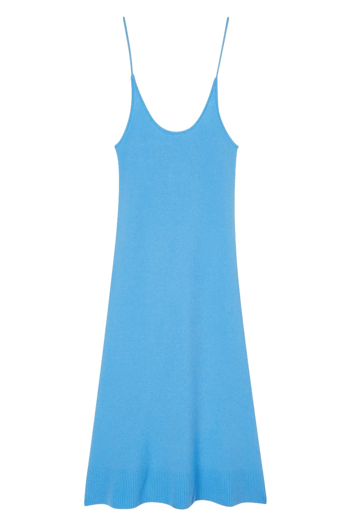 LONG, STRAIGHT DRESS WITH STRAPS AND A ROUND NECK OCEANIA 1