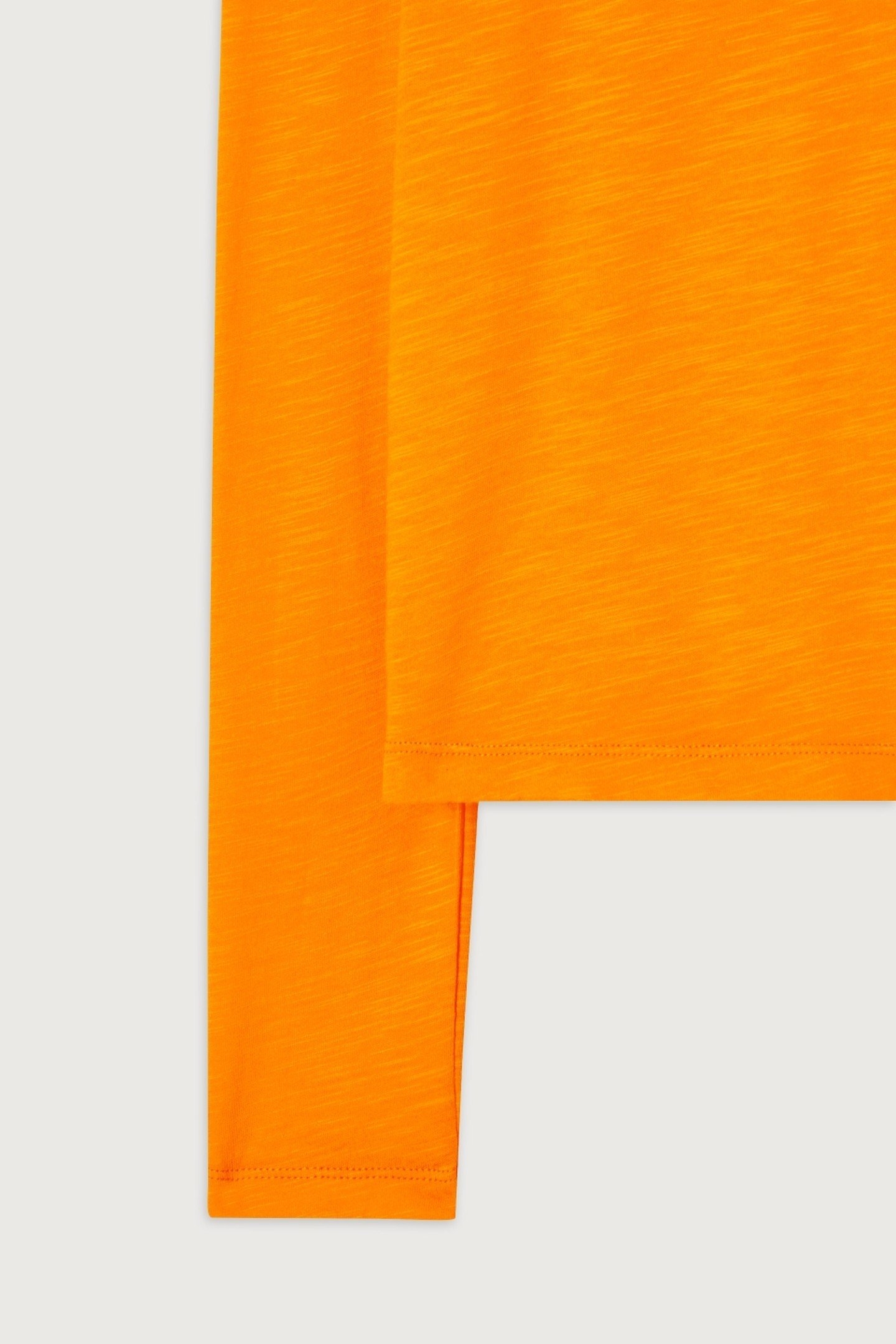 U-SHAPED NECK LONG-SLEEVED T-SHIRT VINTAGE NECTARINE 2