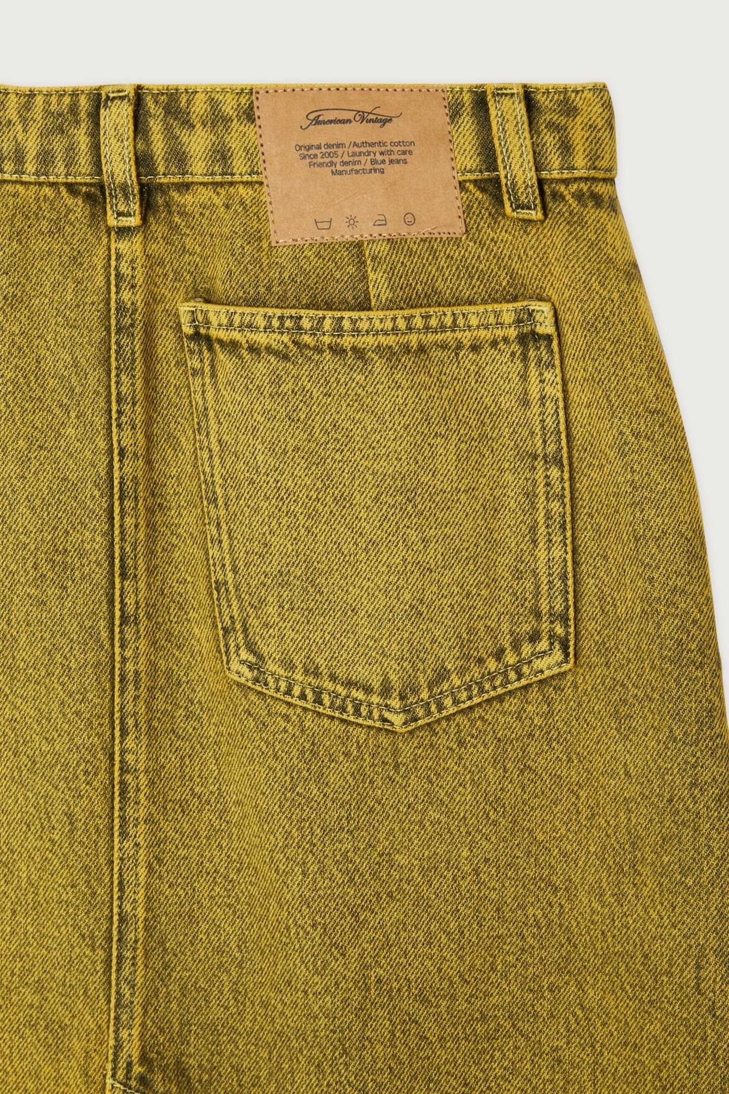 LONG SKIRT YELLOW OVERDYE 2