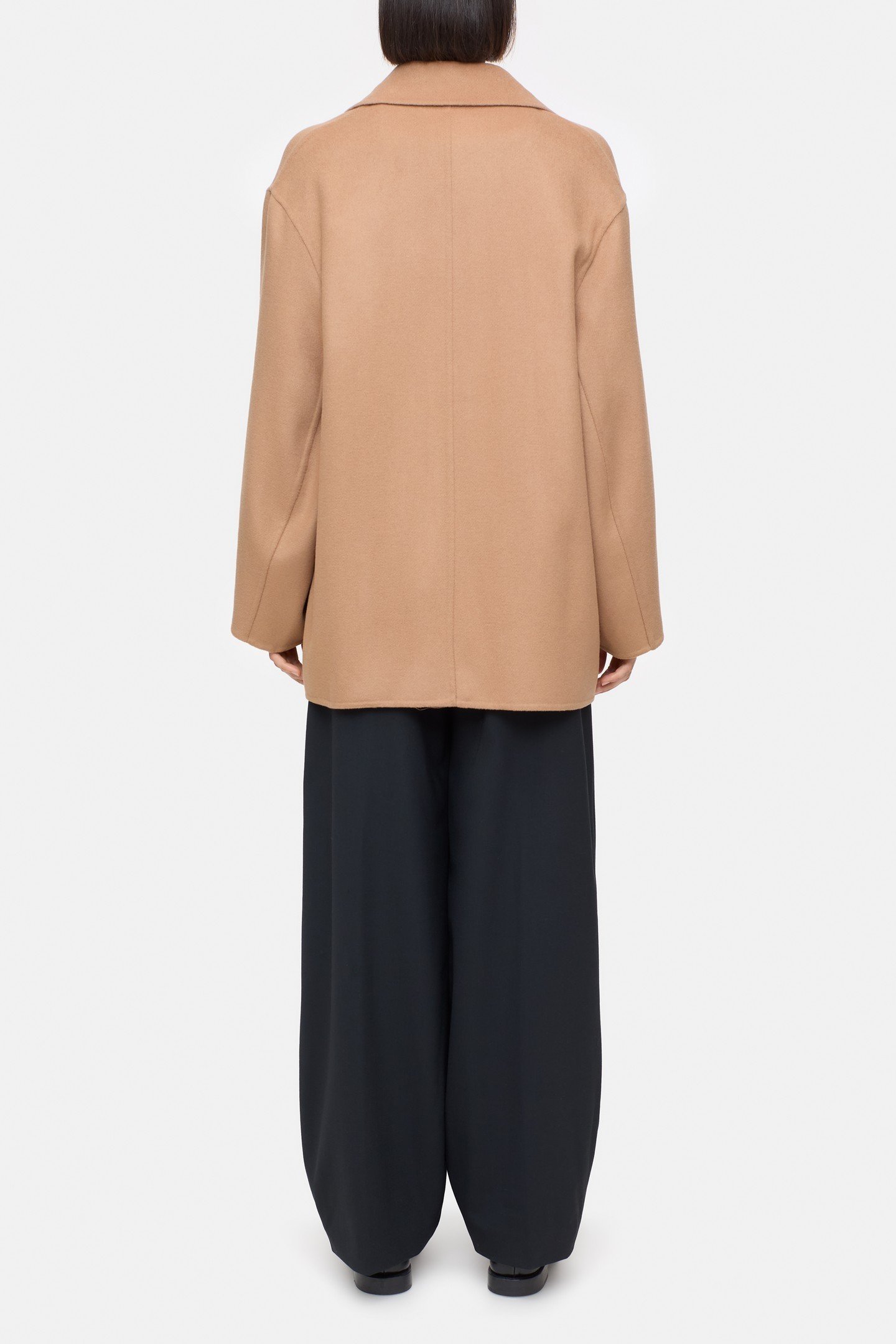 DOUBLE BREASTED COAT JACKET BISCOTTI BROWN 3