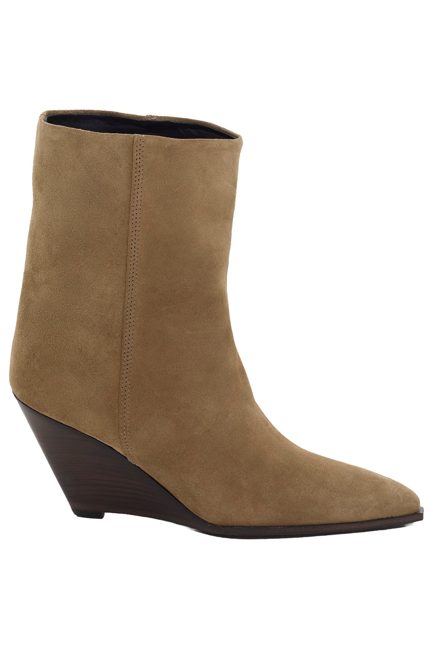 WEDGE BOOT SHOES TAUPE BEIGE 2