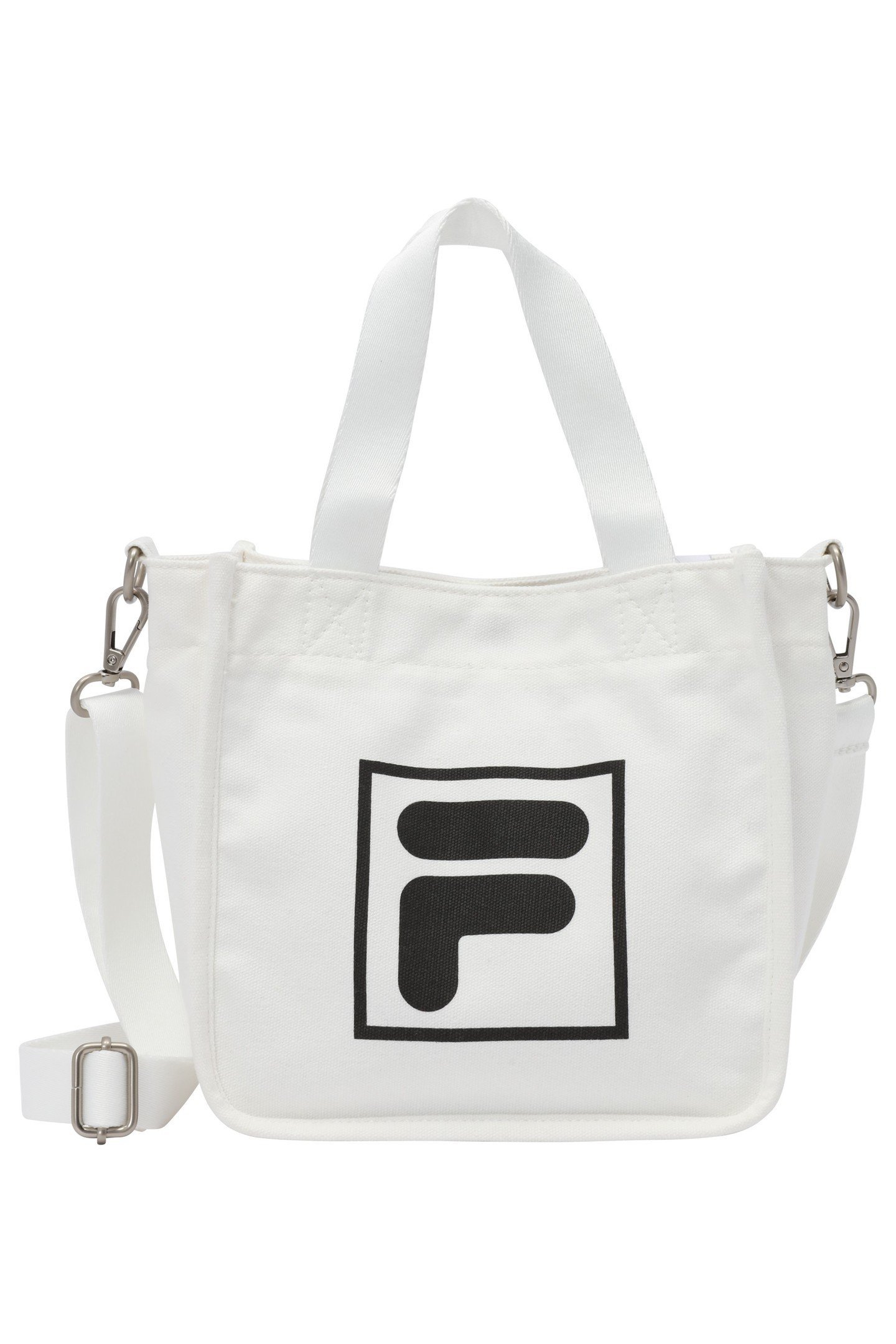 UNISEX COMO MINI LOGO CANVAS SHOPPER EGRET 3