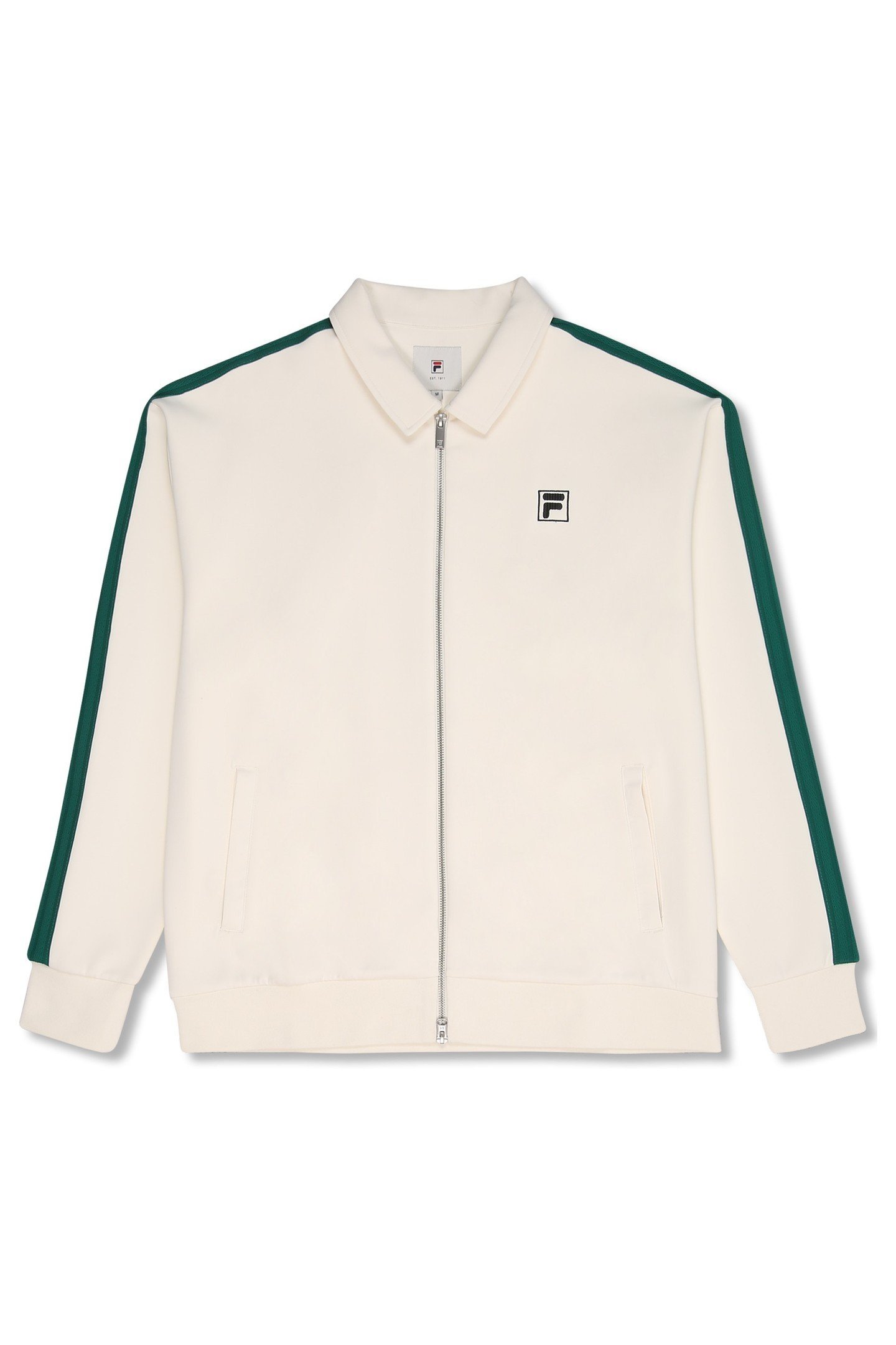 COMO RELAXED TAPED TRACK JACKET EGRET 5