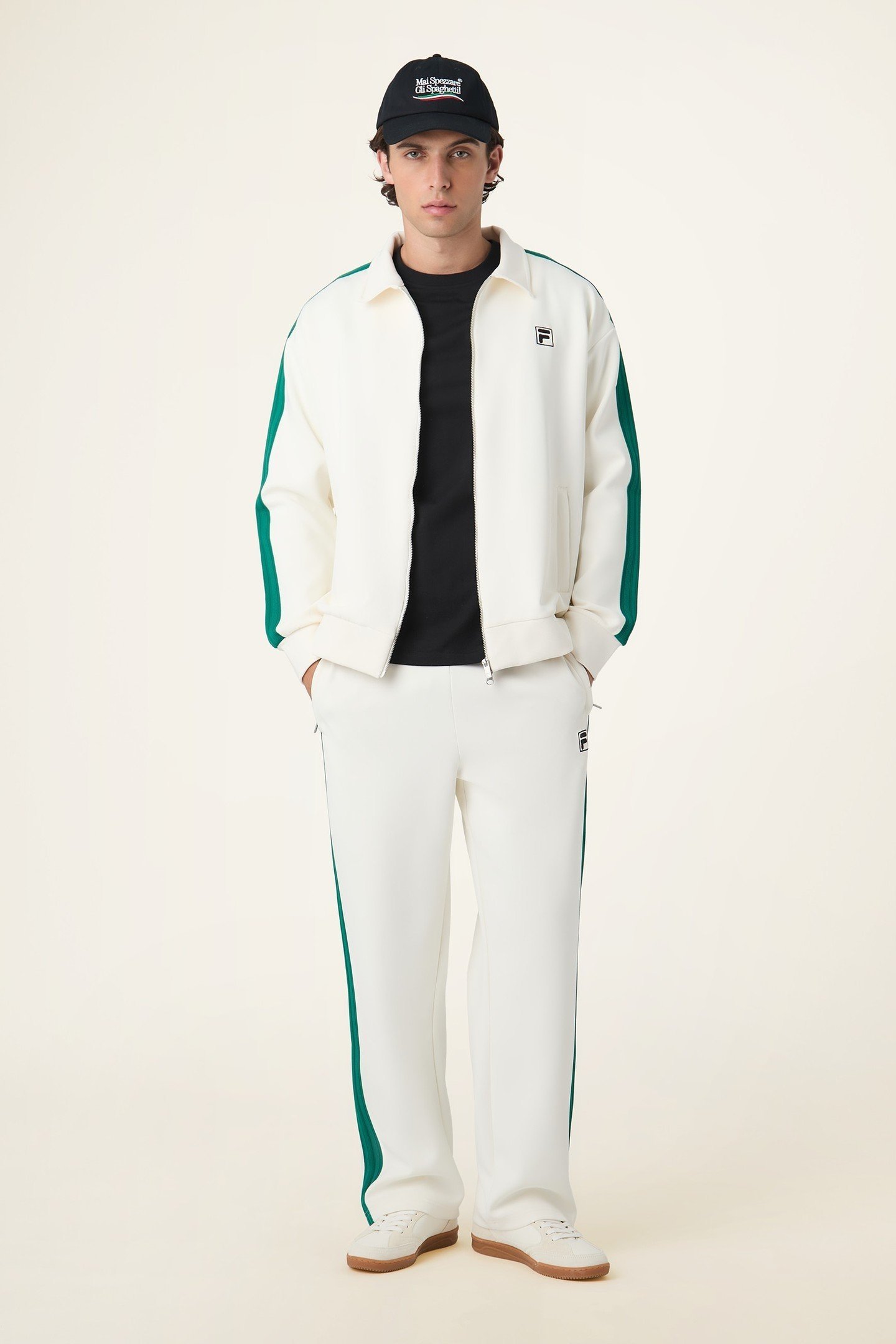 COMO RELAXED TAPED TRACK JACKET EGRET 2