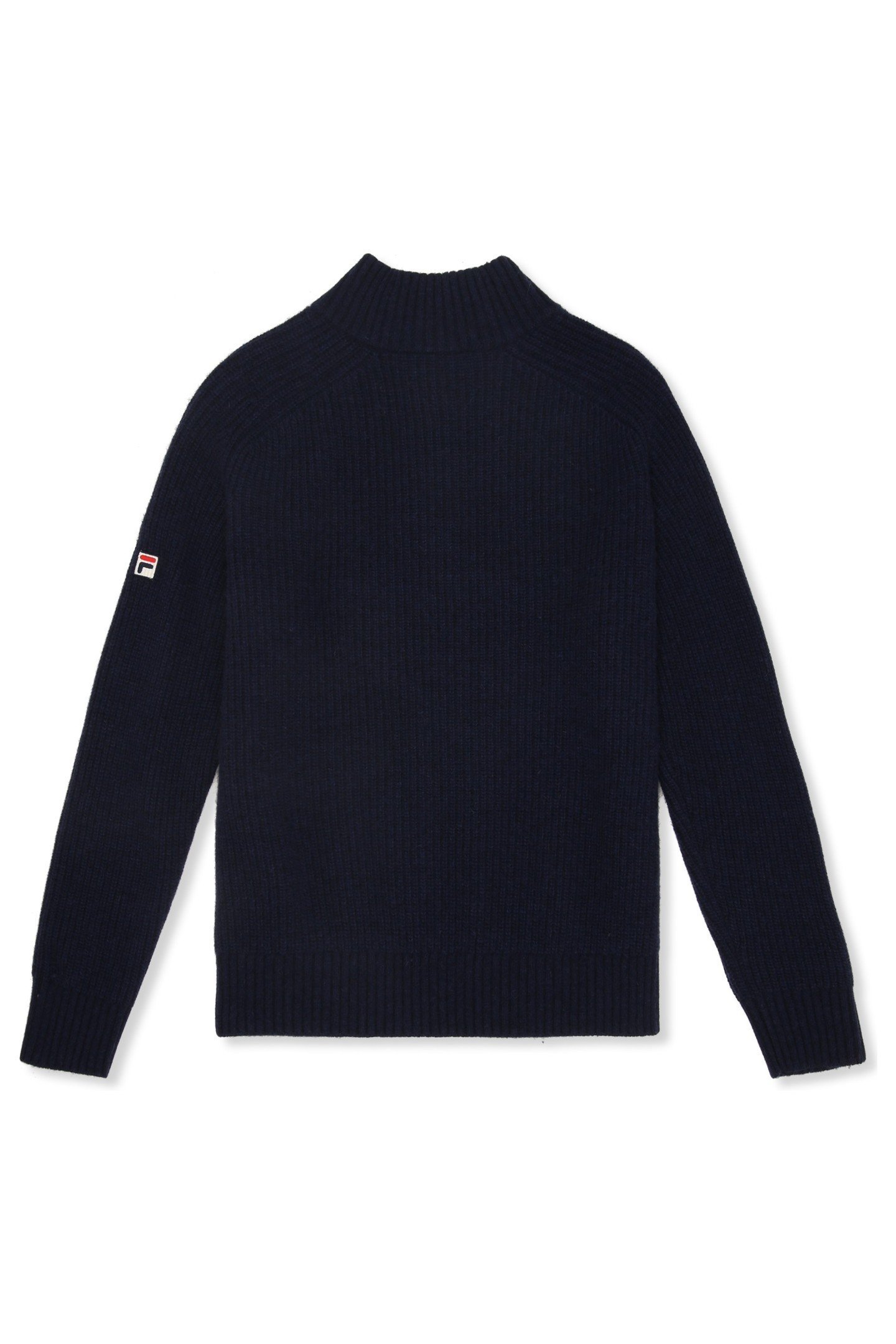 GIOVANNI RELAXED HALF-ZIP KNIT SAILING SWEATER BLACK IRIS 4