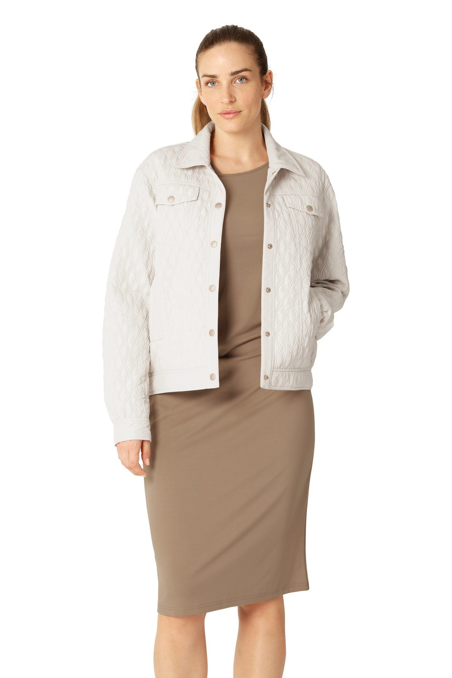 ALLY03 QUILT JACKETS MILK CREME 3