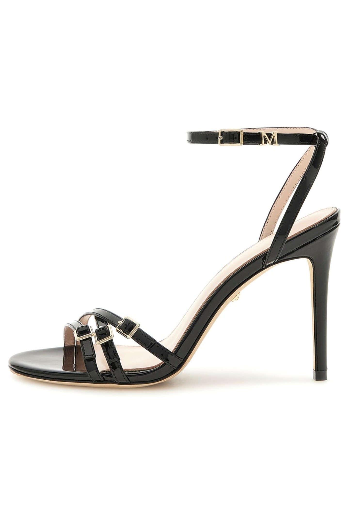 STRAPPY BUCKLE SANDA JET BLACK A996 5