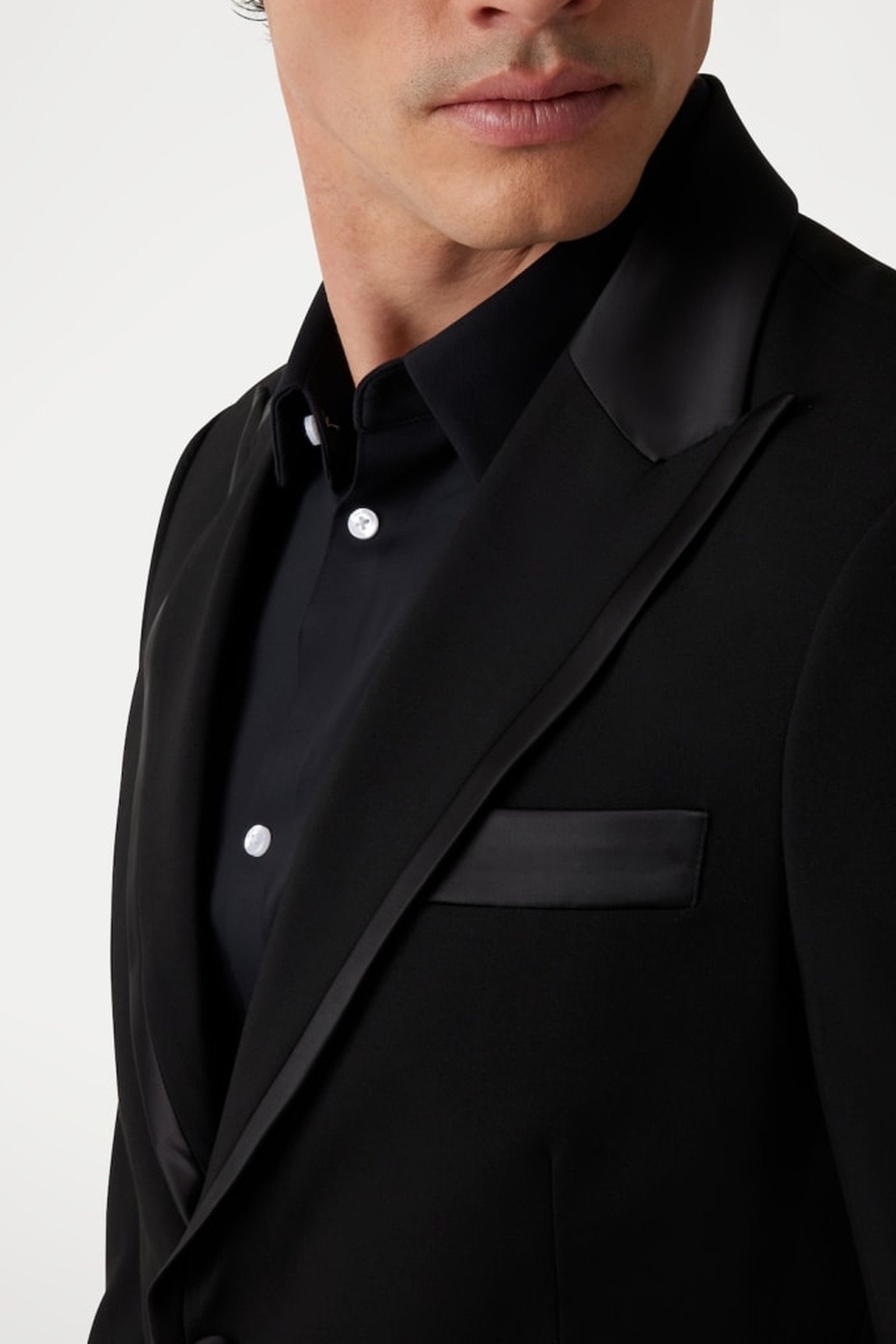 ALAIN 2B PEAK BLAZER JET BLACK A996 3