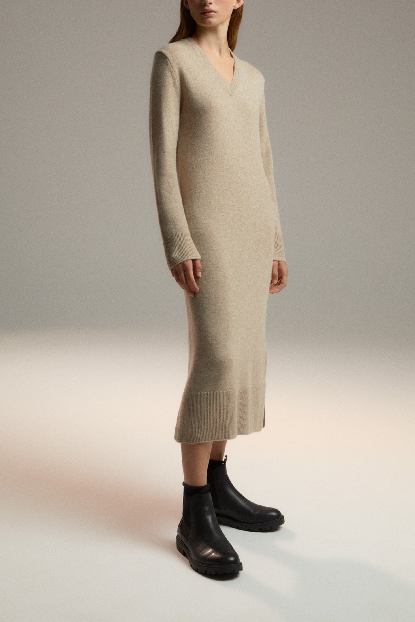 CLOSAALF KNIT BEIGE MELANGE 1