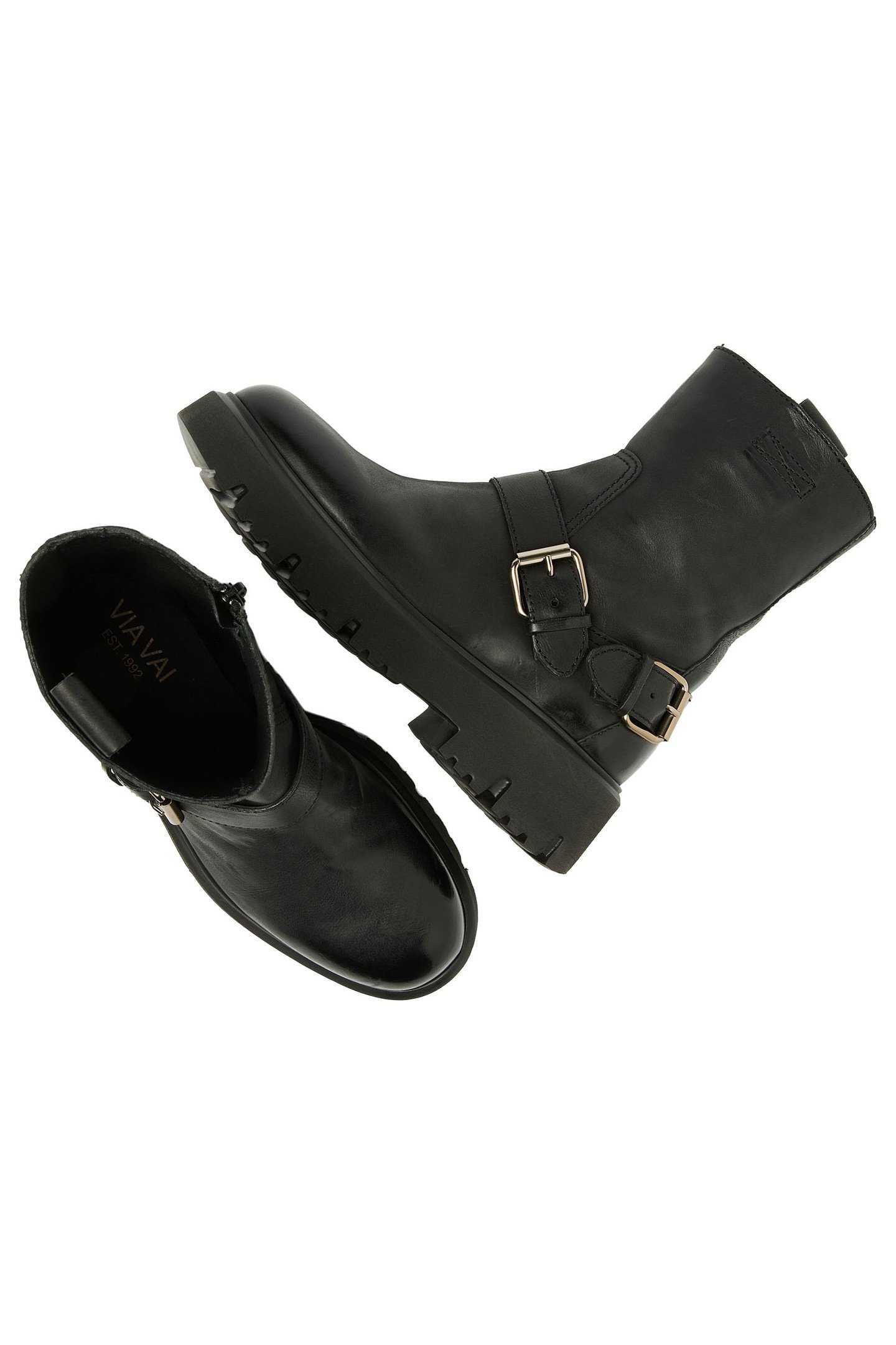 ZIVA JAGGER BIKER BOOTS BLACK 7