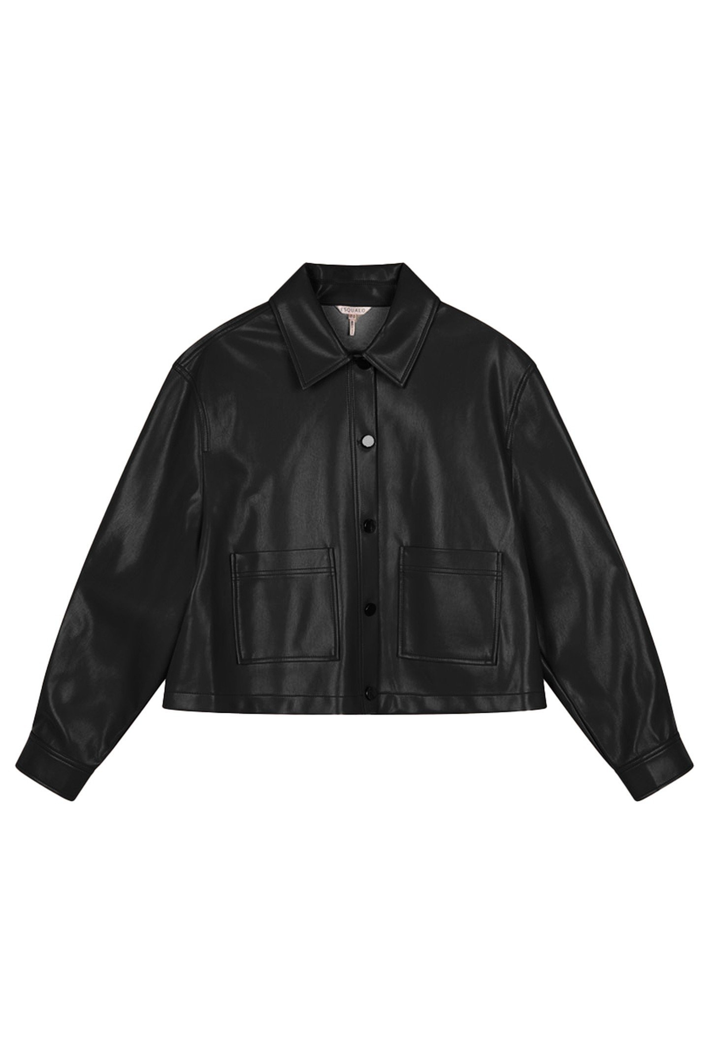 JACKET SHIRT PU BLACK 1