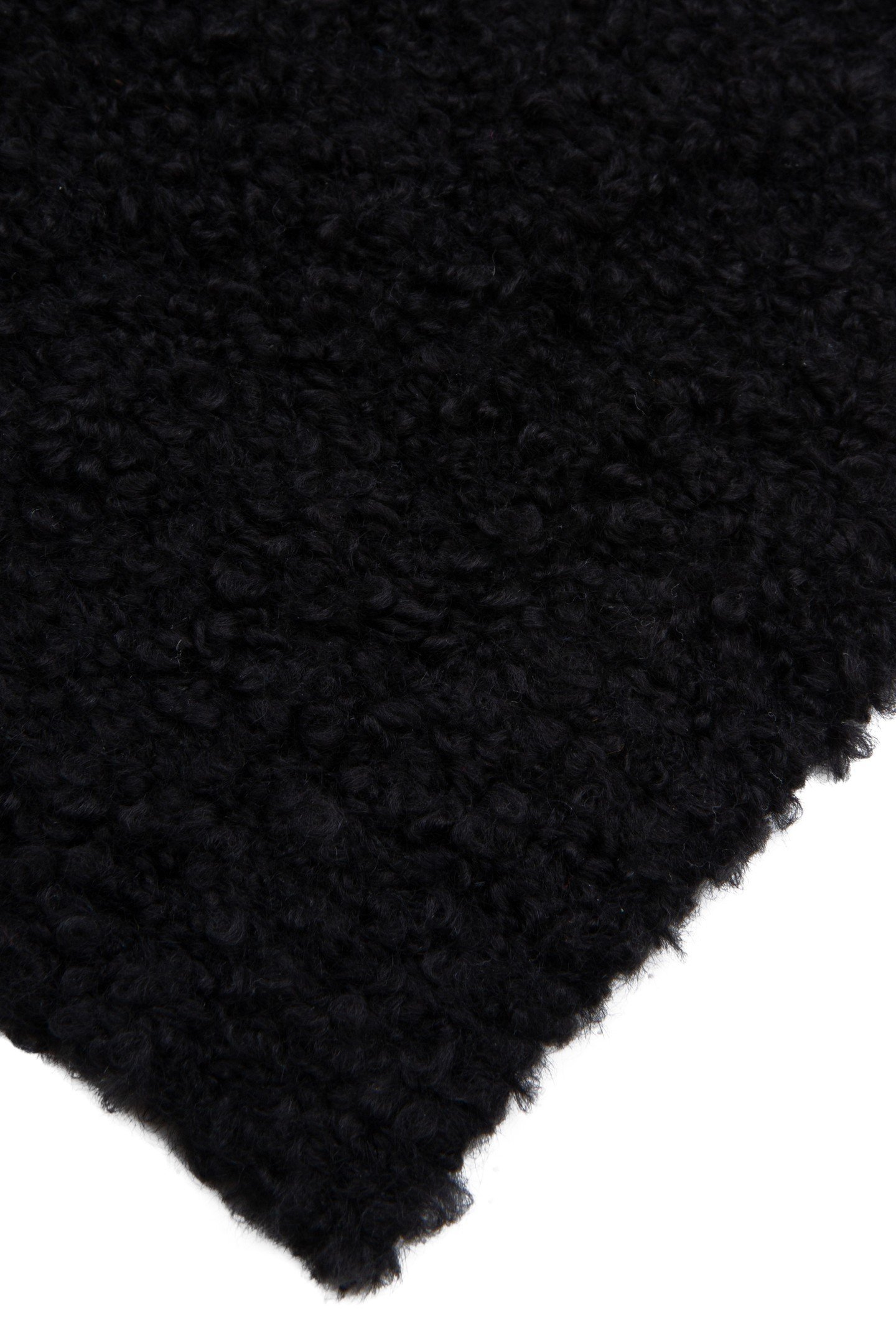 SCARF BOUCLE KNIT BLACK 3