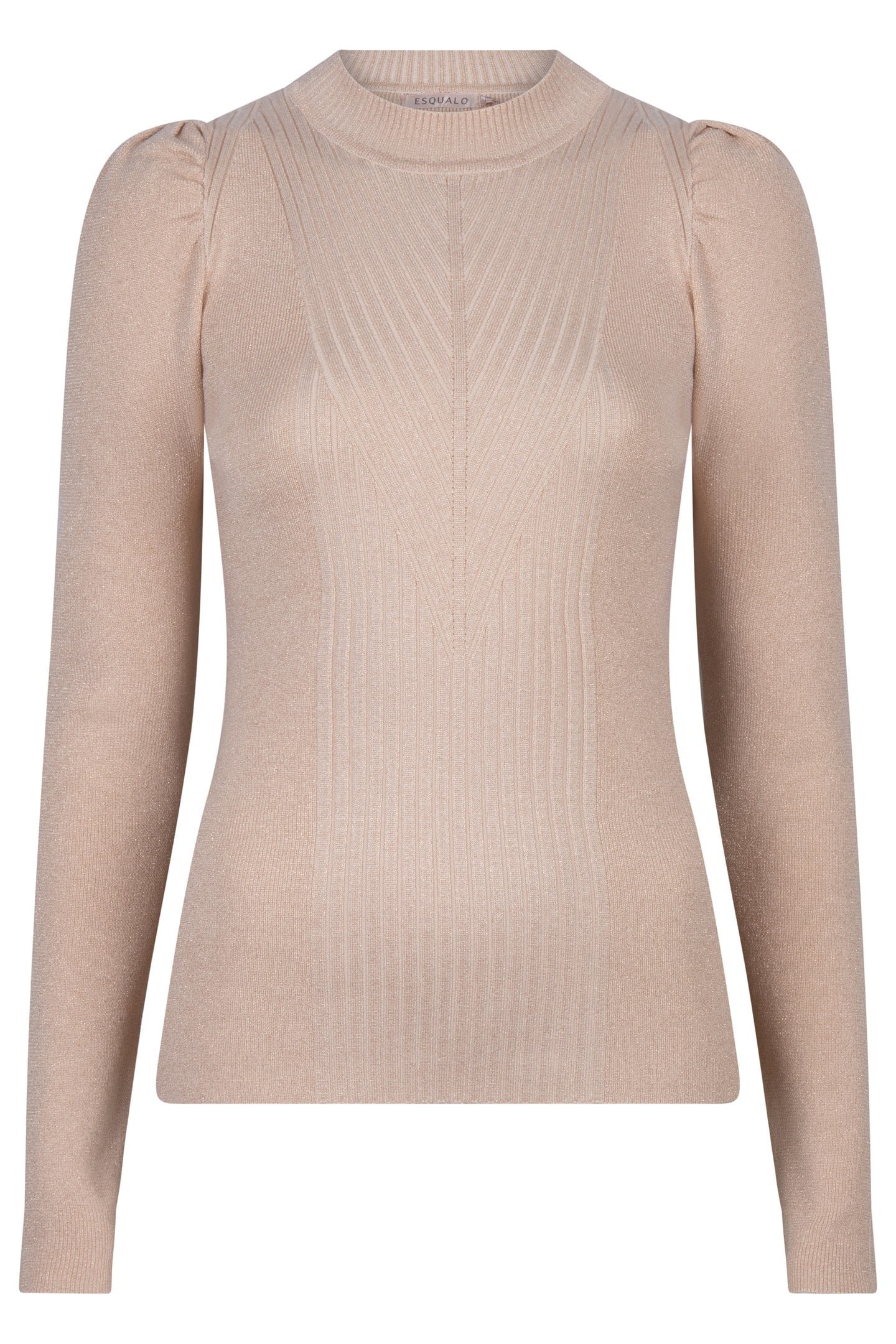 SWEATER TURTLE NECK LUREX LIGHT SAND 5