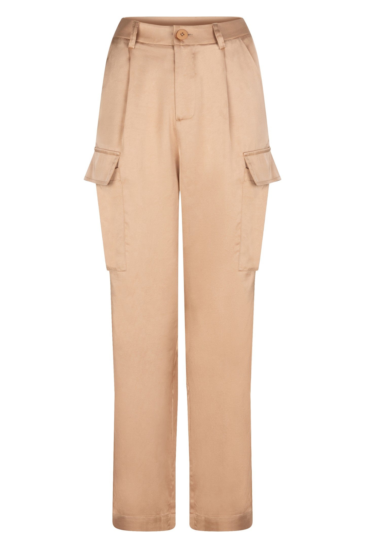 TROUSERS CARGO SATEEN GOLD 5