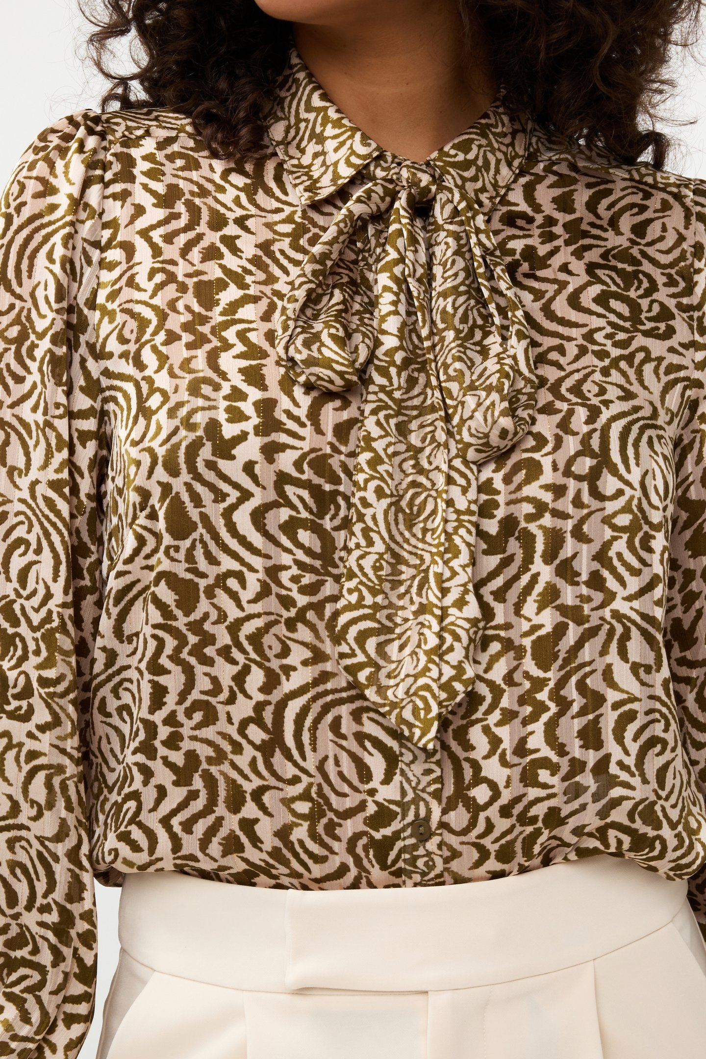 BLOUSE BOW DIMENSION PRINT PRINT 8