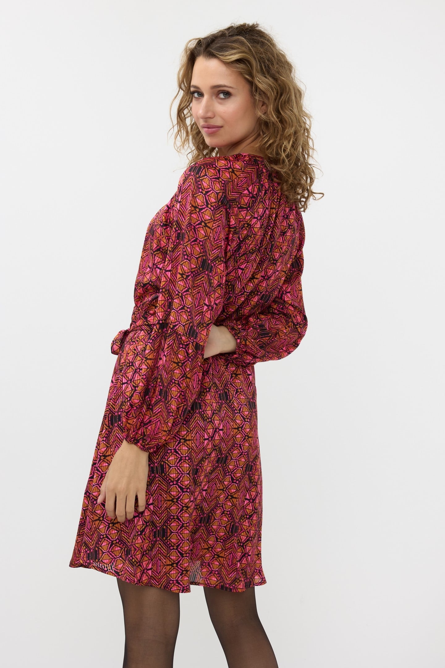 DRESS FANCY SLVE SENSATION PRINT 4