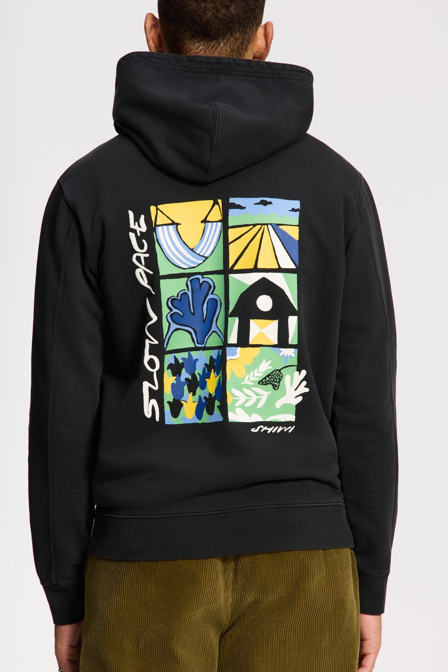 LEO REGULAR FIT SLOW PACE HOODIE BLACK 6