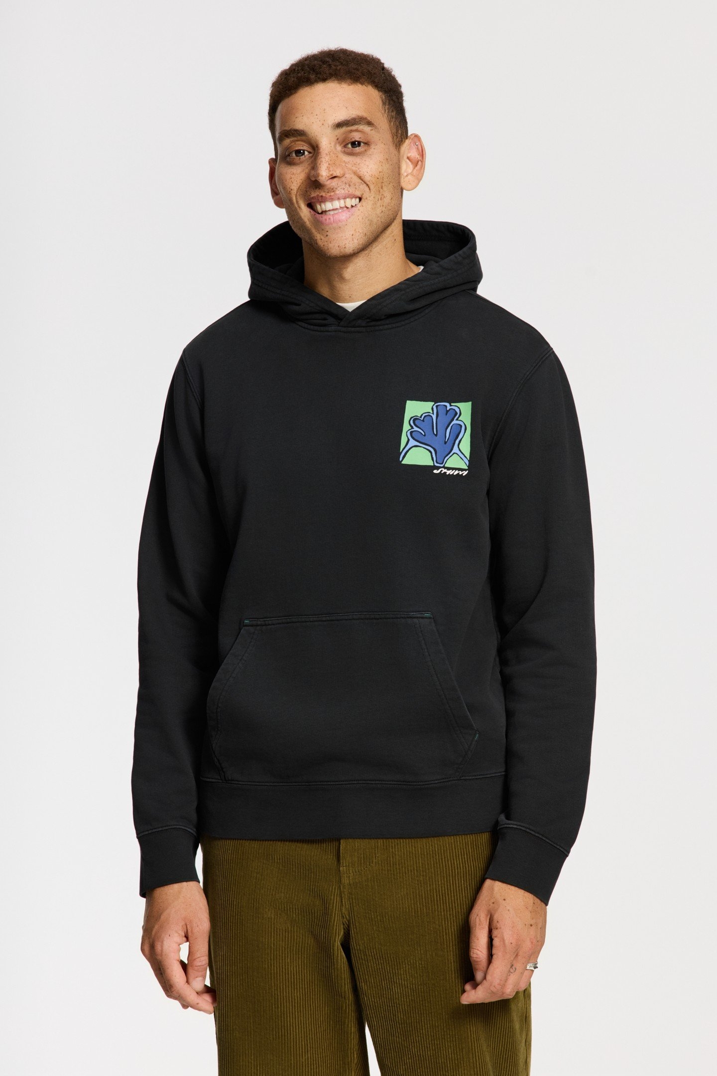 LEO REGULAR FIT SLOW PACE HOODIE BLACK 3