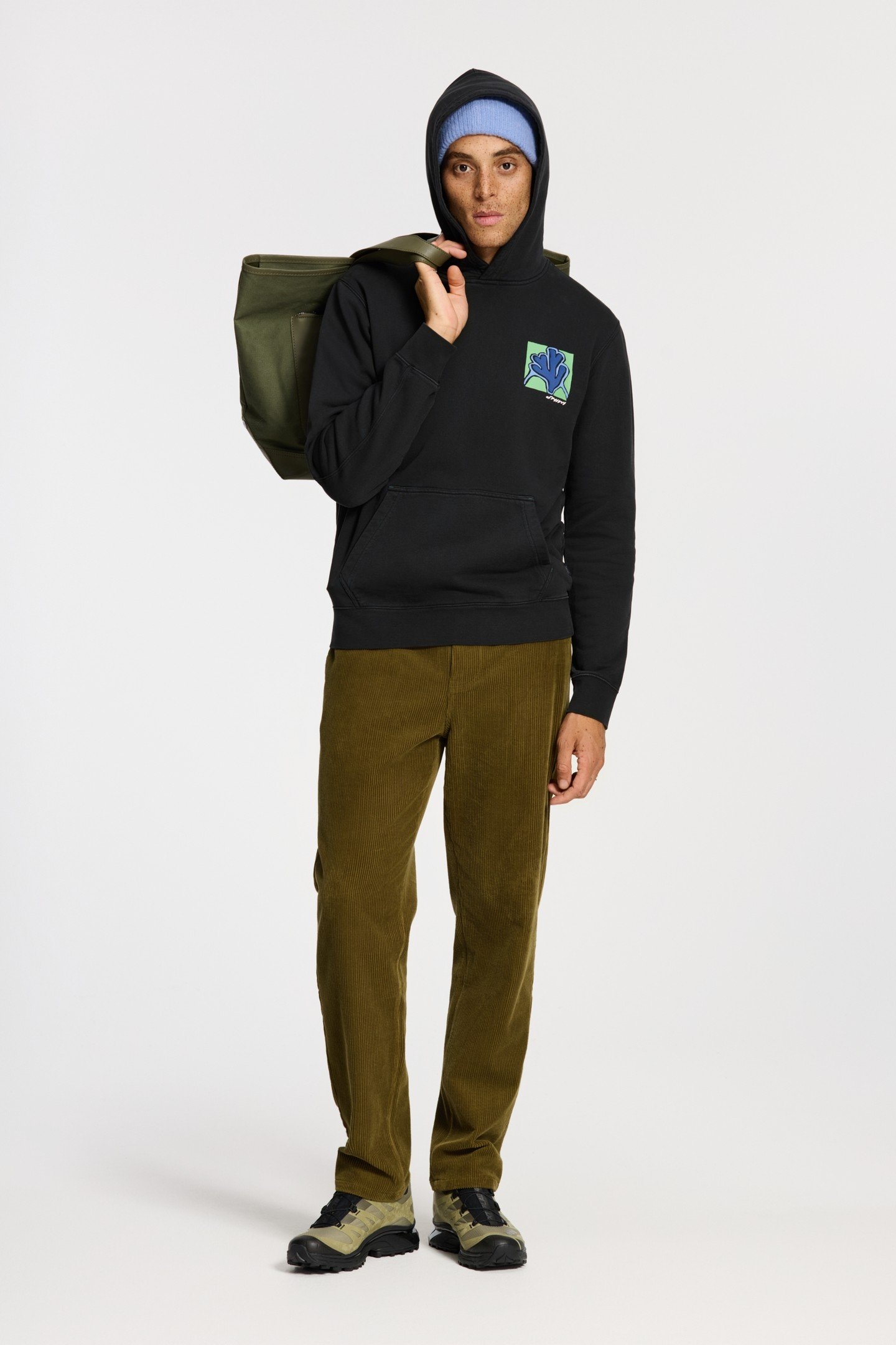 LEO REGULAR FIT SLOW PACE HOODIE BLACK 4