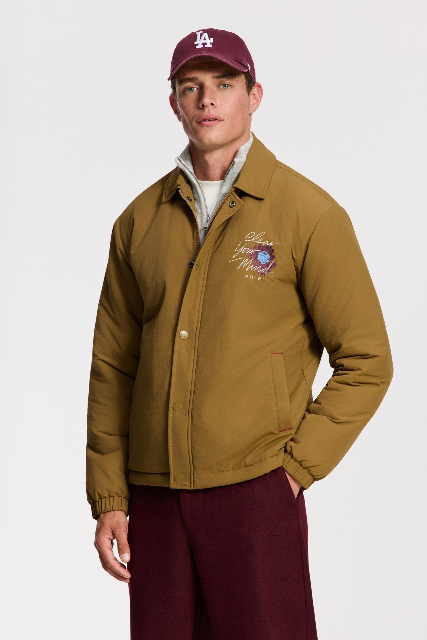 OTIS PADDED JACKET SHIWI UNWIND BROWN HAZELNUT 3