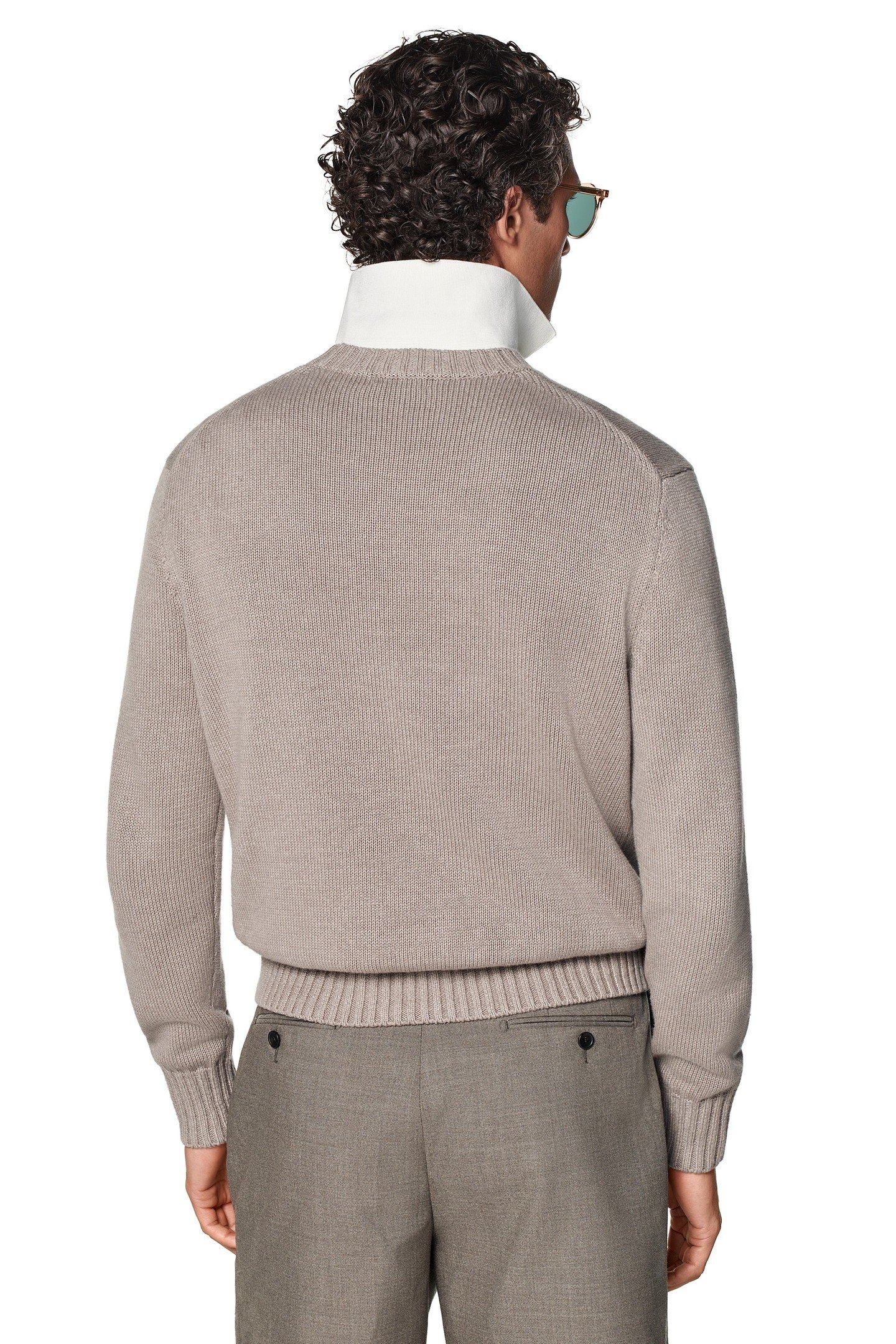 LS CREWNECK COTTON LINEN SILK TAUPE TAUPE 3