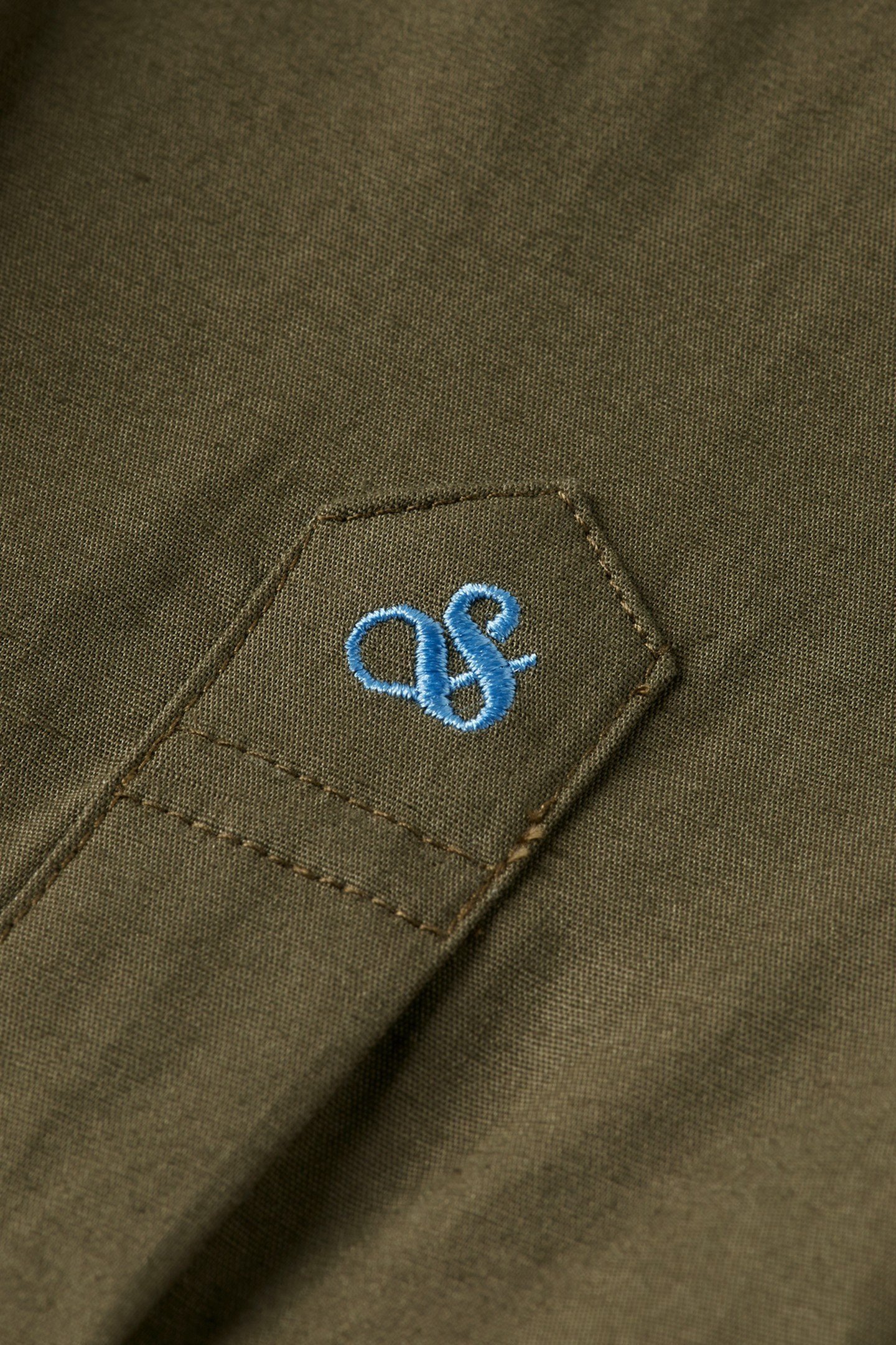 SEASONAL CORE - SLIM FIT SOLID POPLIN SHIRT CLASSIC GREEN 3