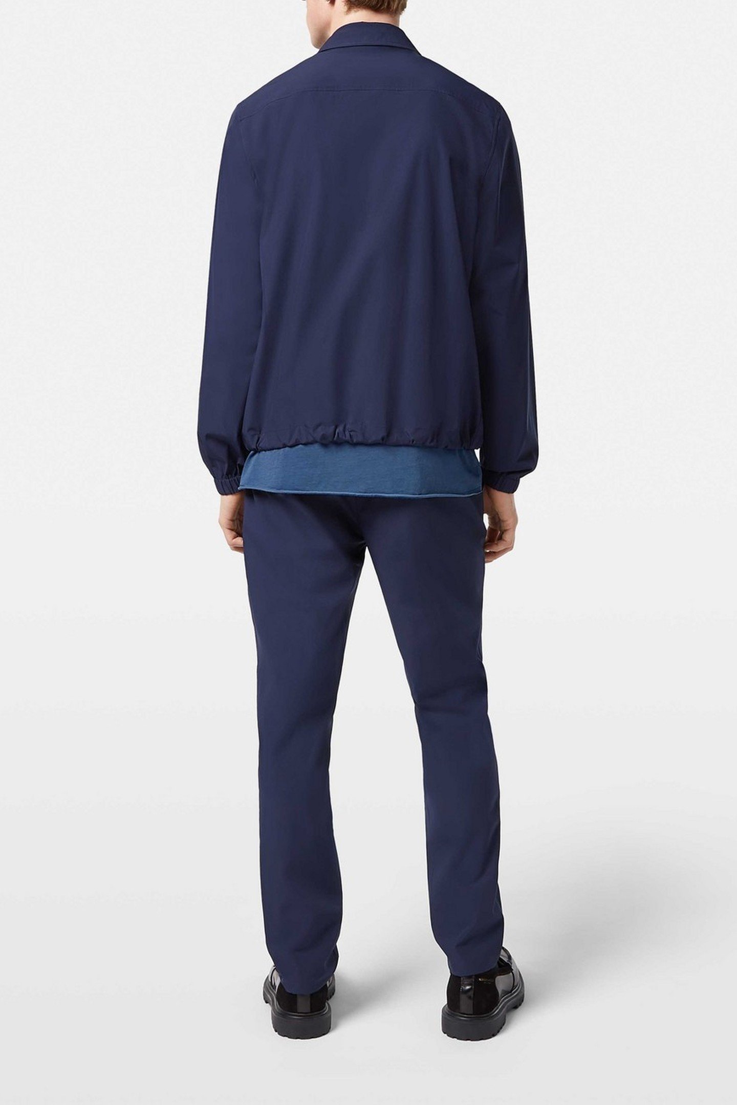 STRETCH NYLON-BLEND COACH JACKET NAVY 6