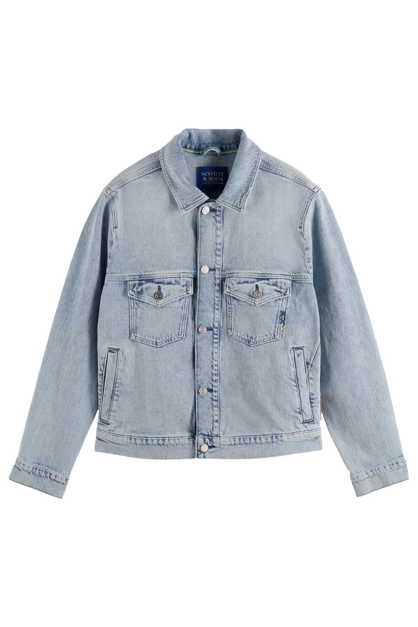 REGULAR FIT DENIM JACKET — BLUE STORY 1