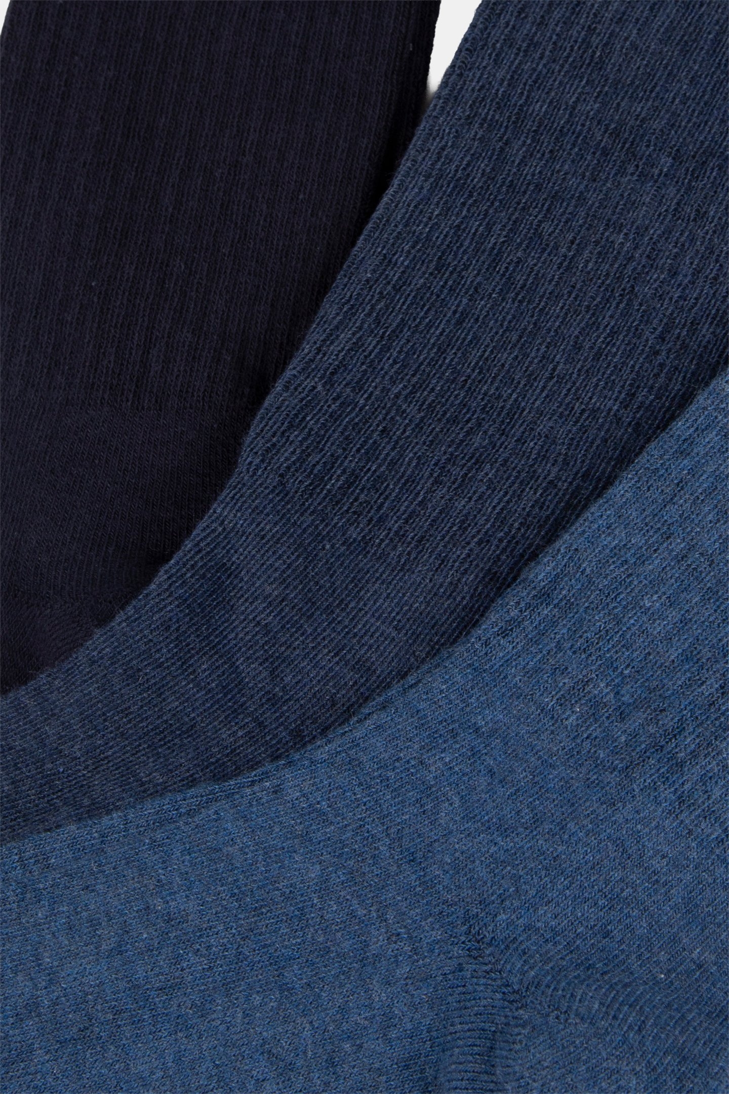 3PK MENS 1/2 TERRY CREW BLUE 2